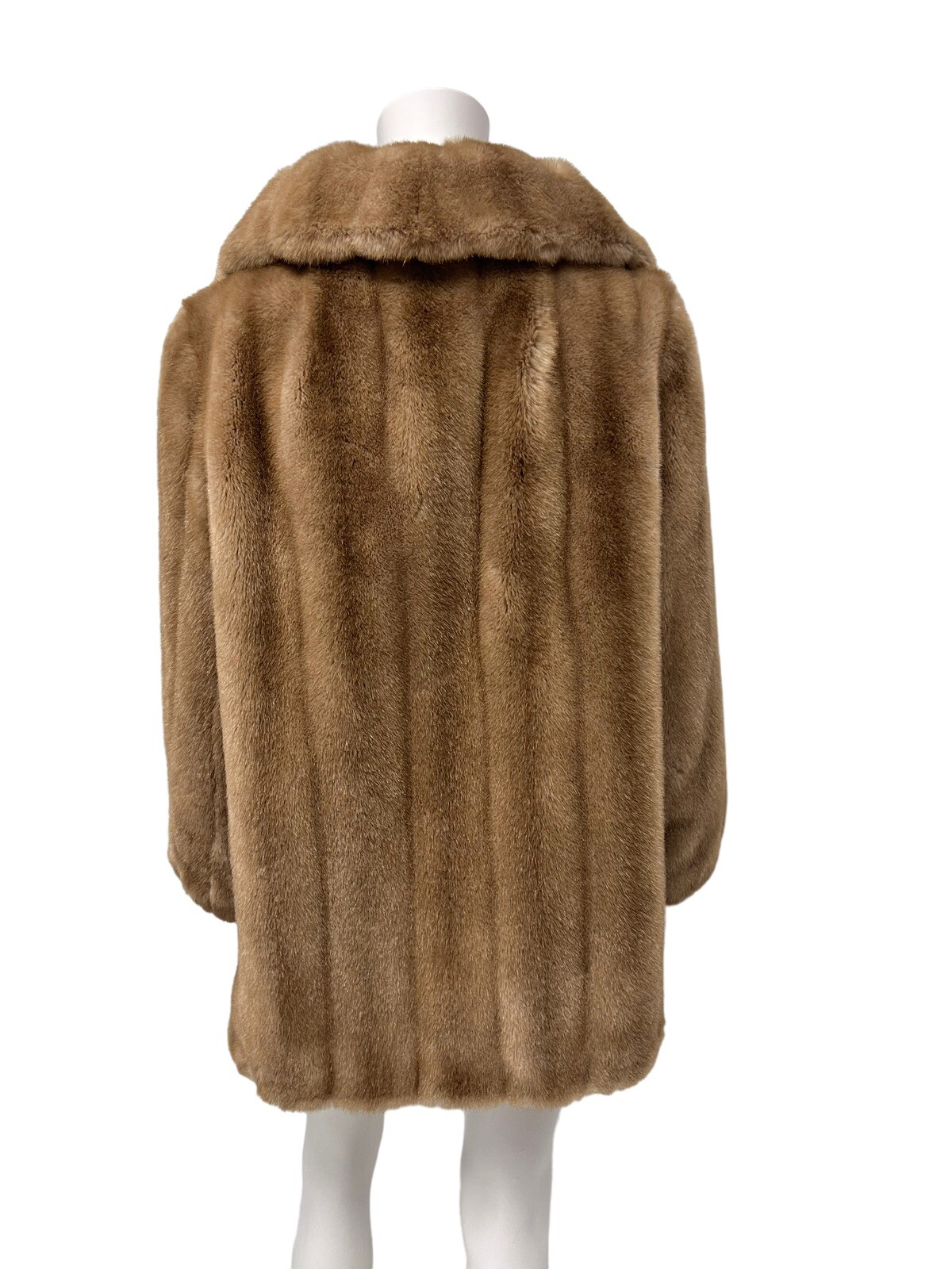 Vintage 70’s SEARS The Fashion Place Women’s Faux Fur Coat Jacket size 12
