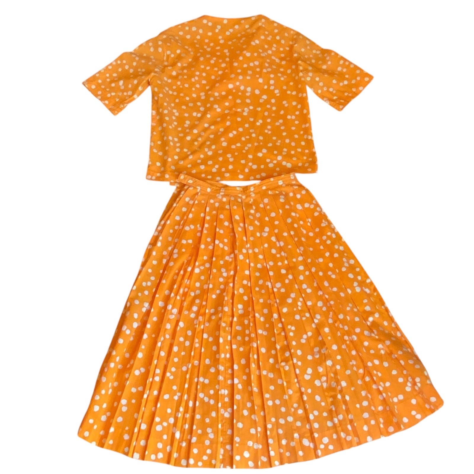 Vintage 60s 70s Catalina Sportswear Skirt & Top Set 9/10 Orange #249M