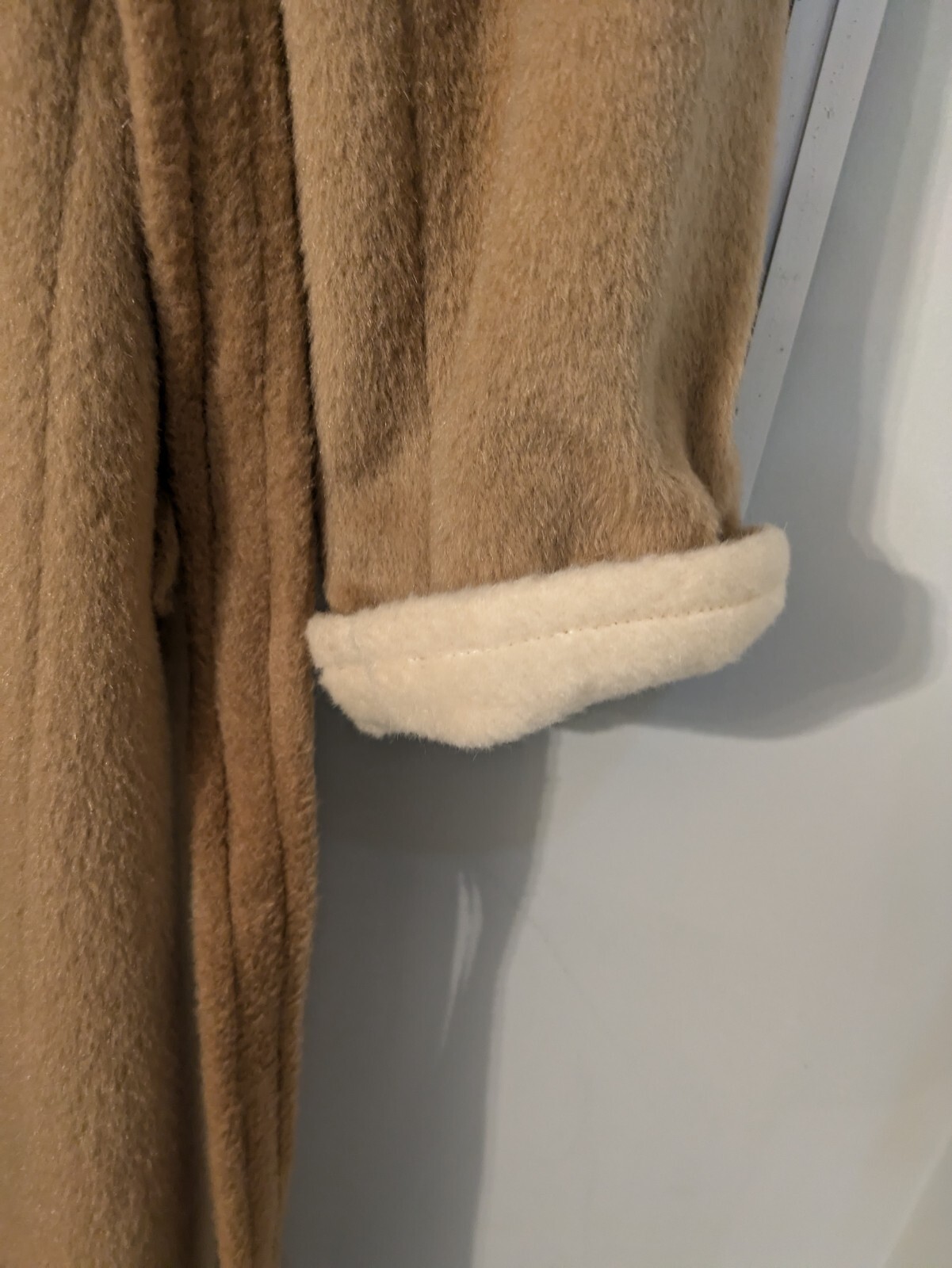 Vtg Forstmann By Stevens Belted Trench/Overcoat Wool Mohair Women’s Medium