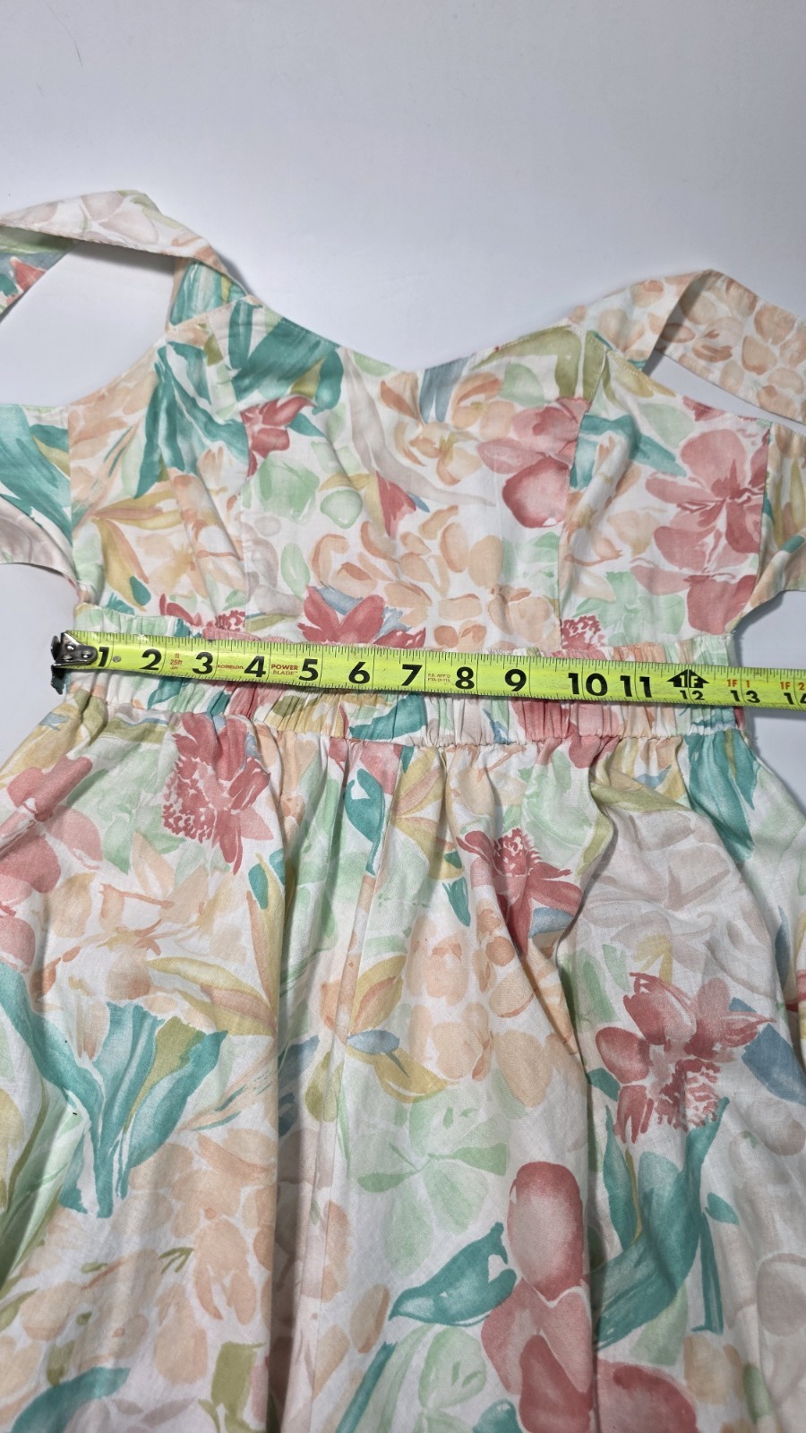 Vintage Carol Anderson Petite Floral Tie back Dress Size 2-4 Cottage Core Lolita