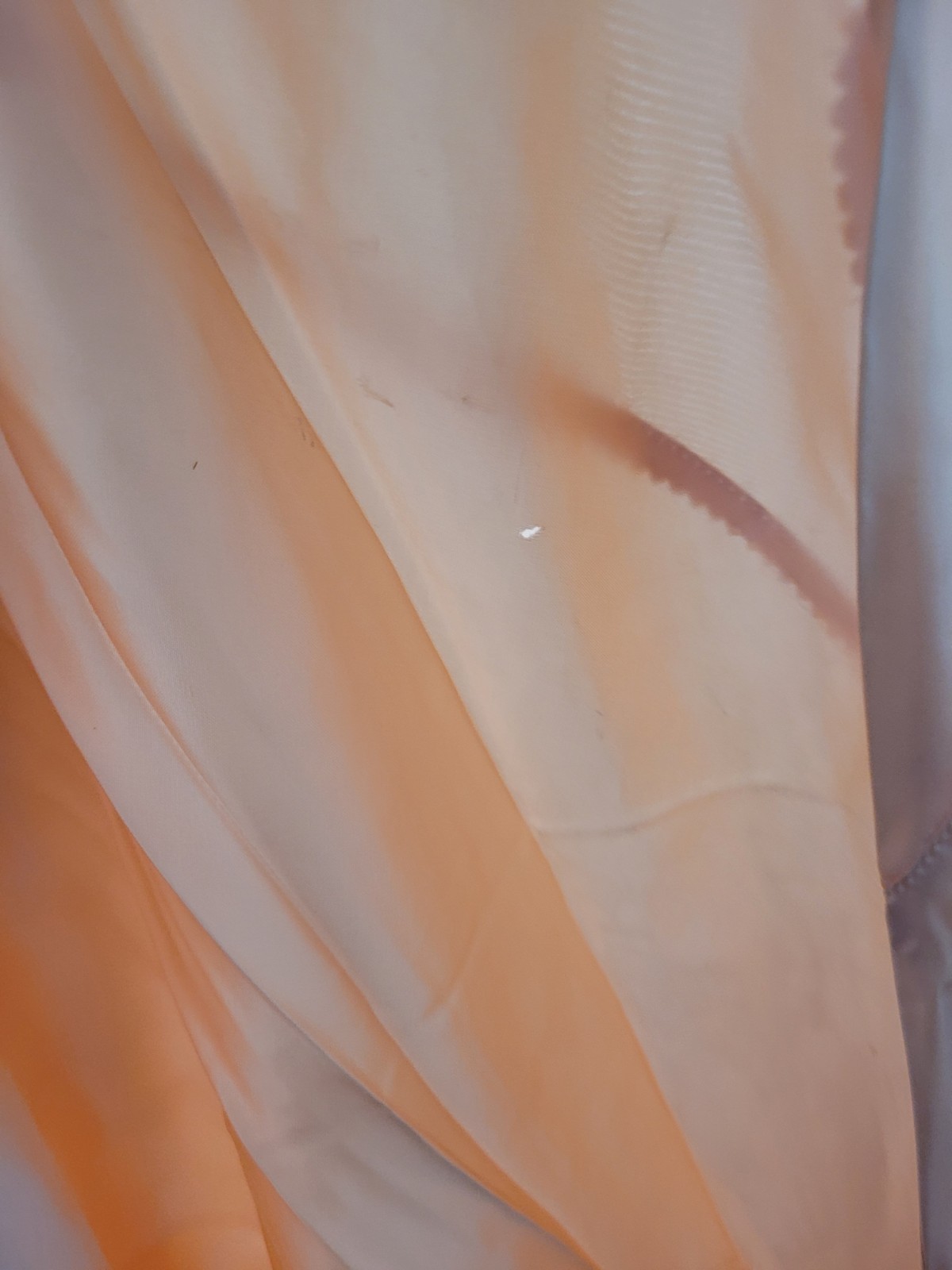 Vintage 1930s Peach Nightgown w Lace Trim & Ribbons Unworn Size 40