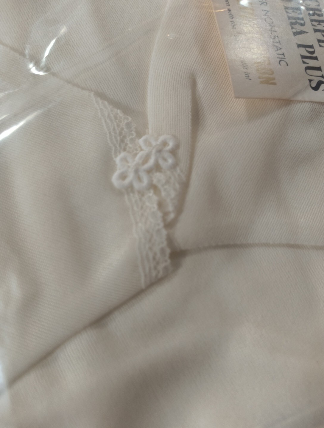 NOS Montgomery Ward 16/38 Snip To Your Length Slip Nightgown White