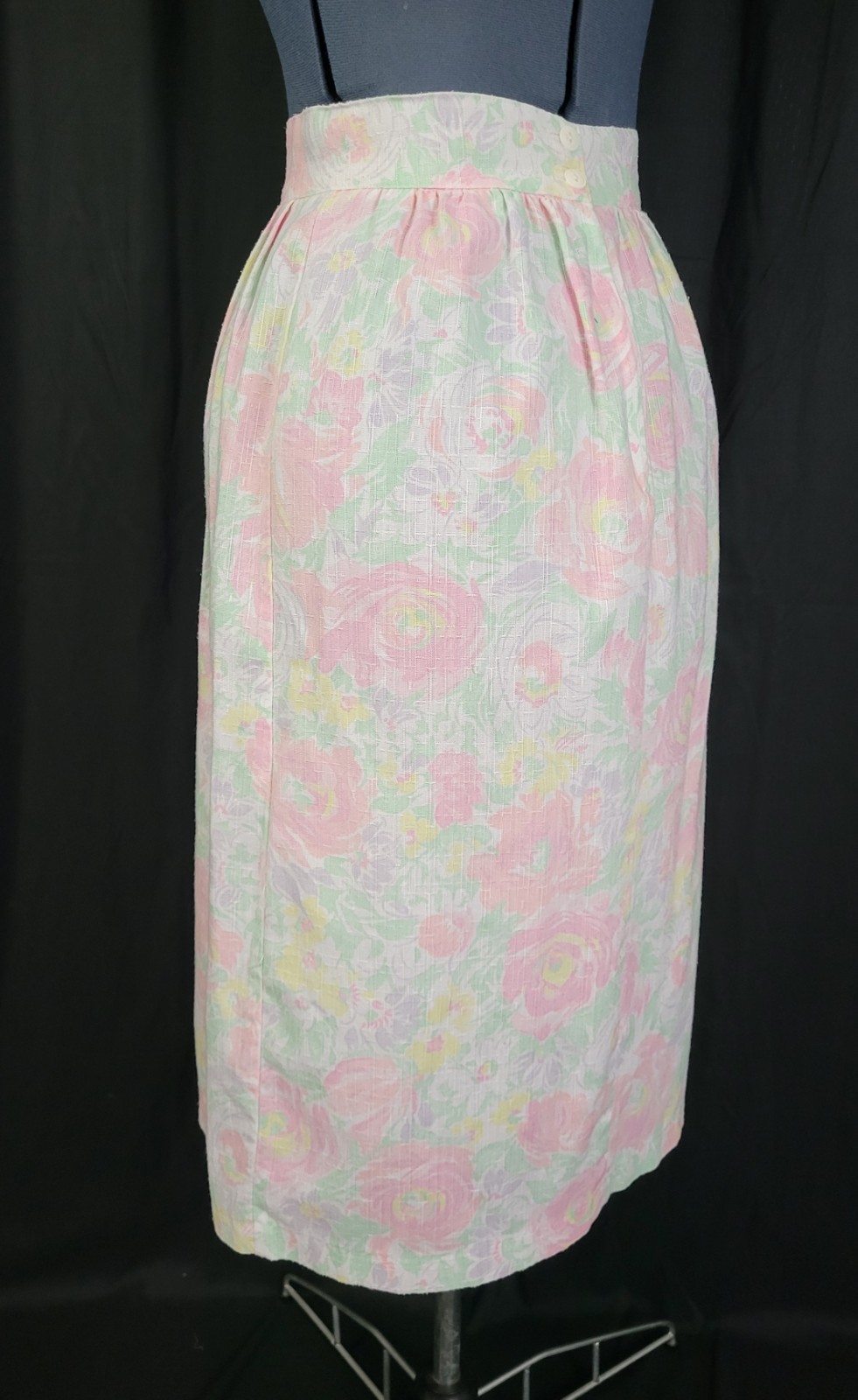 Vintage Chelsea Station Pastel Floral Skirt Size 9