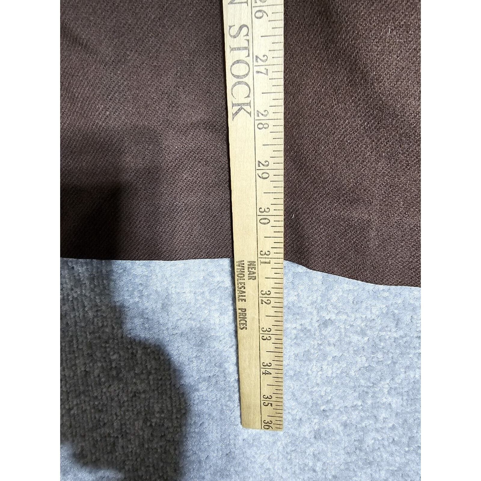 Vintage Michele Straight Maxi Skirt Womens Juniors Size 13/14 Brown Wool Lined