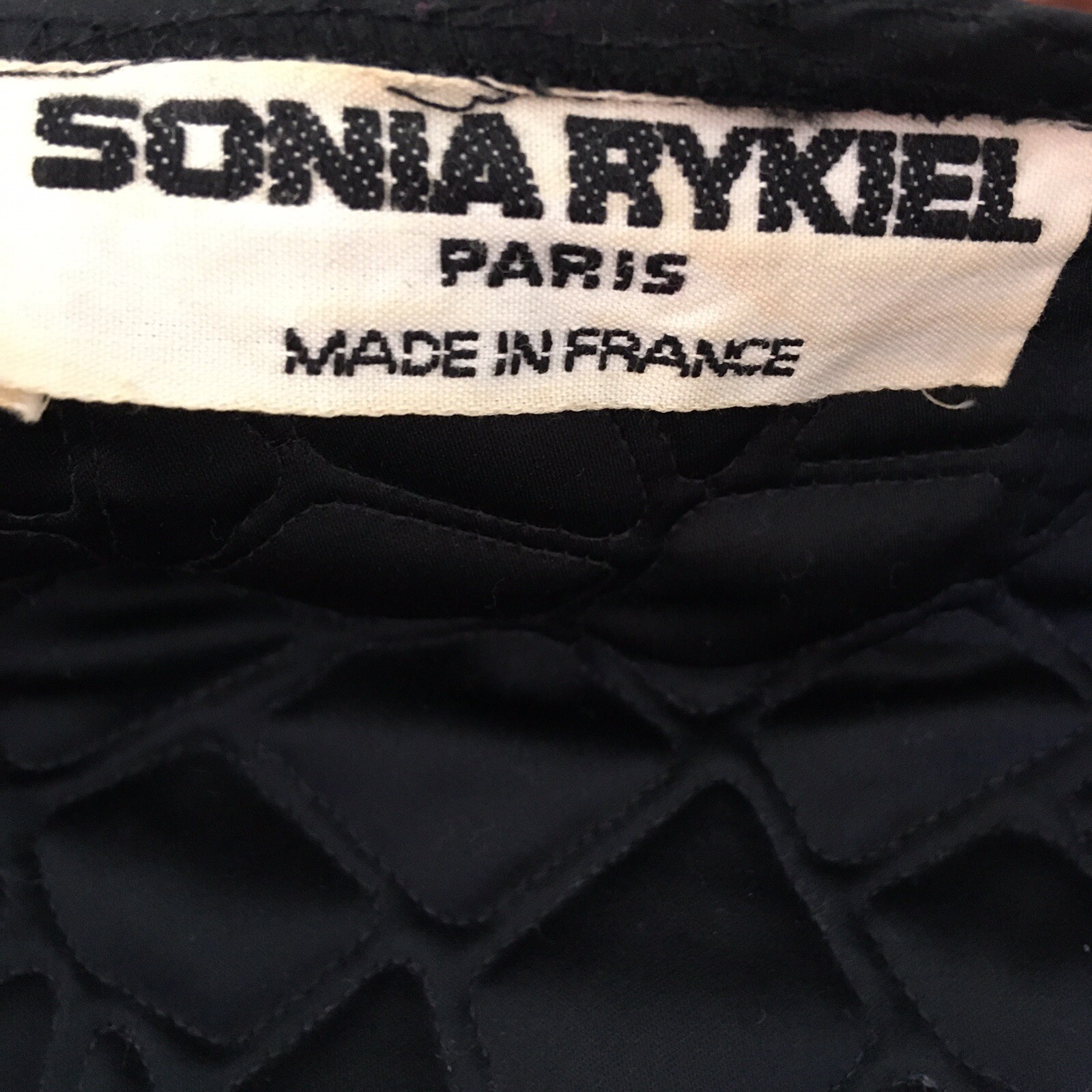Sonia Rykiel Vintage 1980s Quilted Rhinestone Wrap Kimono Style Jacket Black M L