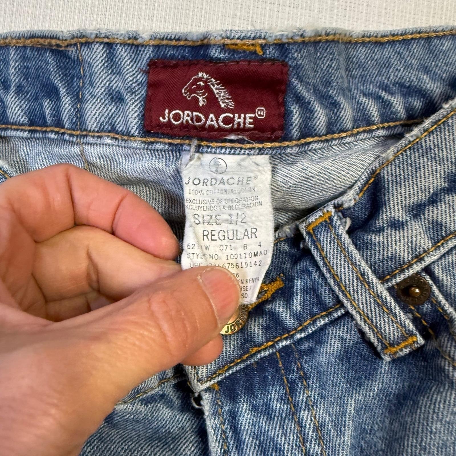 Vintage Jordache Regular Fit Light Wash Denim Jeans Size 1/2 Reg RUNS SMALL