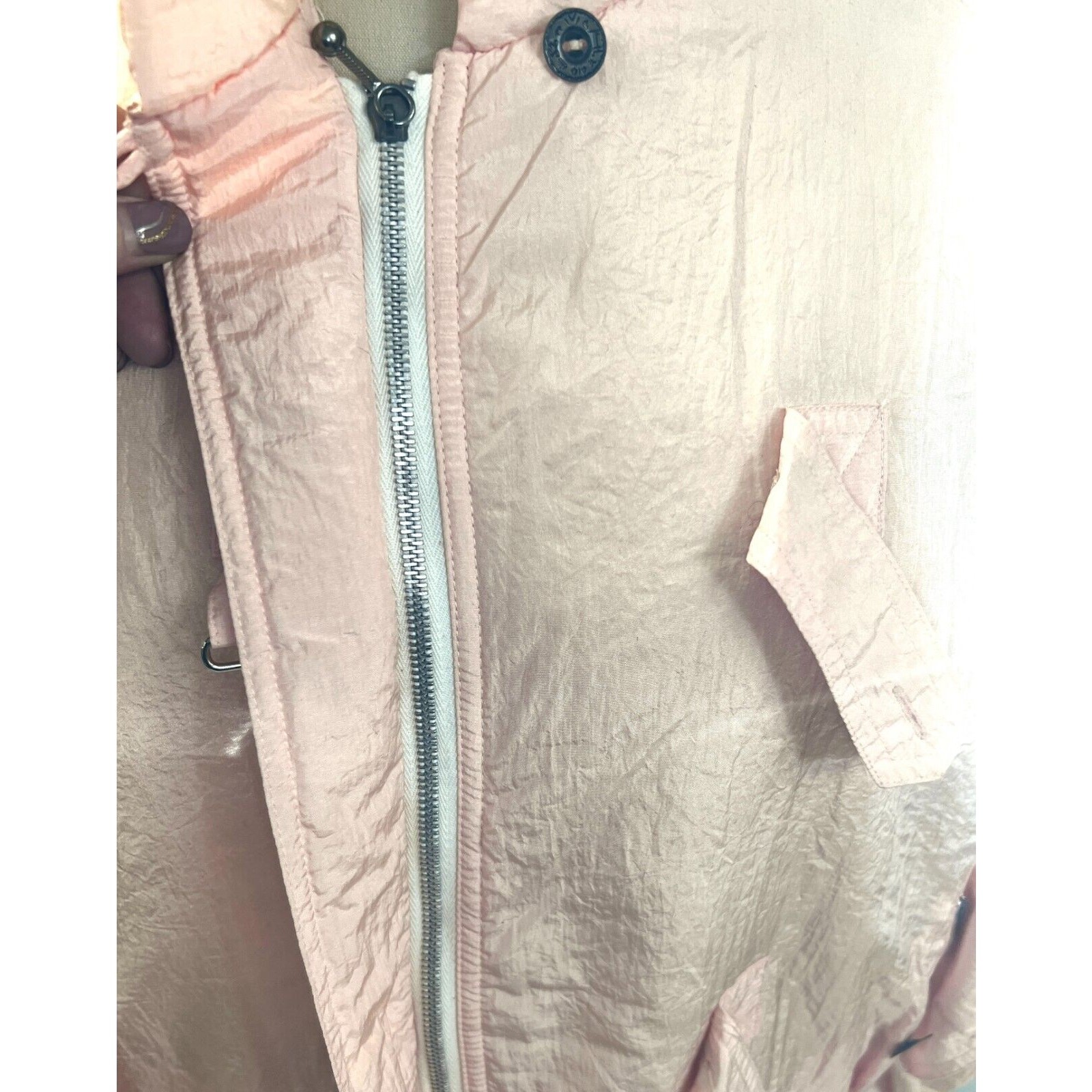 VTG 80s Chaus Ski Suit Pink 3Pc Nylon Jacket Sweater Pants Set S/M