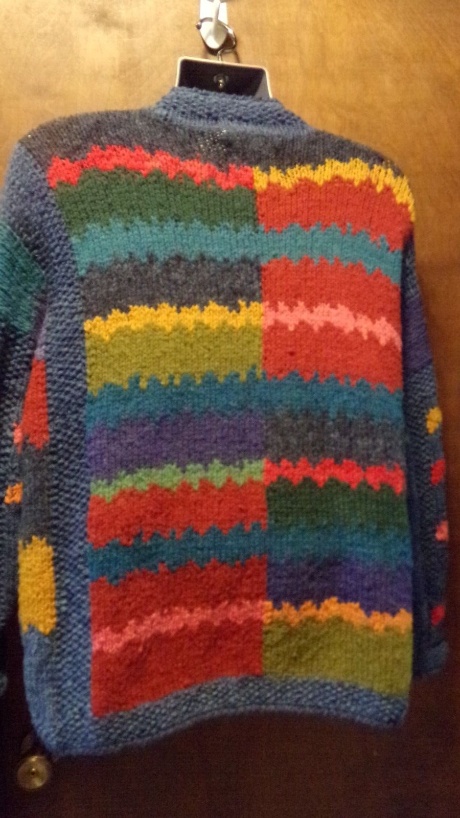 Vintage Amano Wool Sweater Colorful Large-XLarge Womens Mens