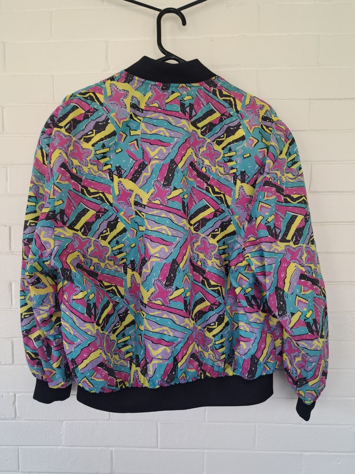 Vintage Windbreaker Bomber 1980s Stranger Things Womens Large Incrowd Collection