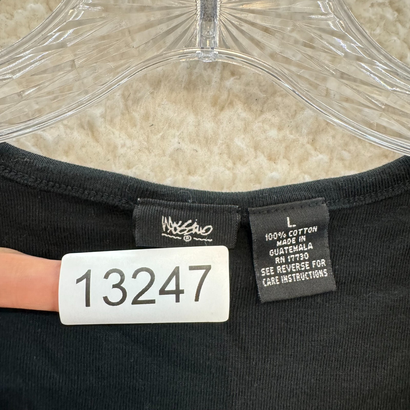 Y2K Vintage Top Large Black Sleeveless V-Neck Basic Minimalist Corpcore Office