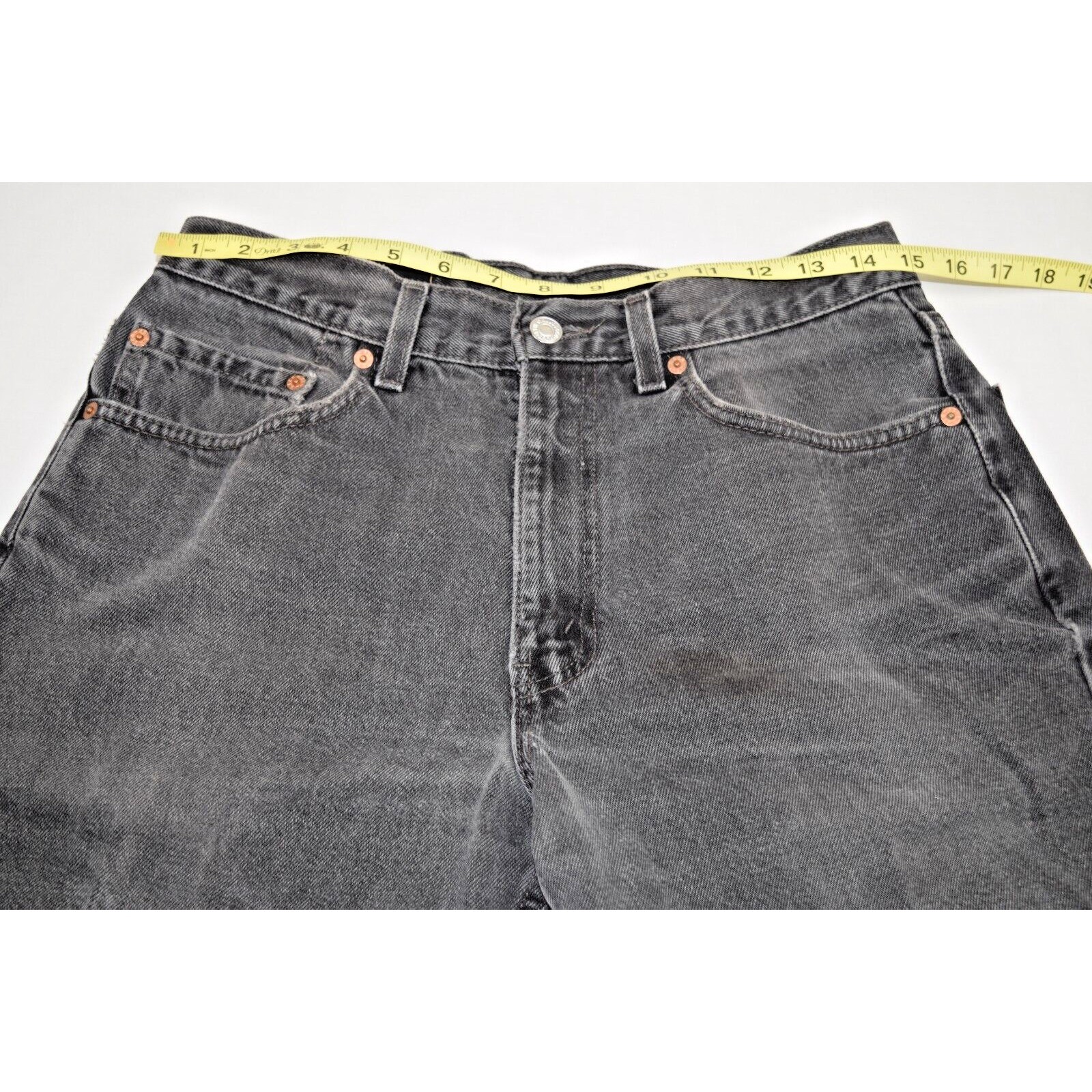 Vintage Levis 550 Jeans Black Relaxed Fit 33 x 30 Faded Black Made USA 1999