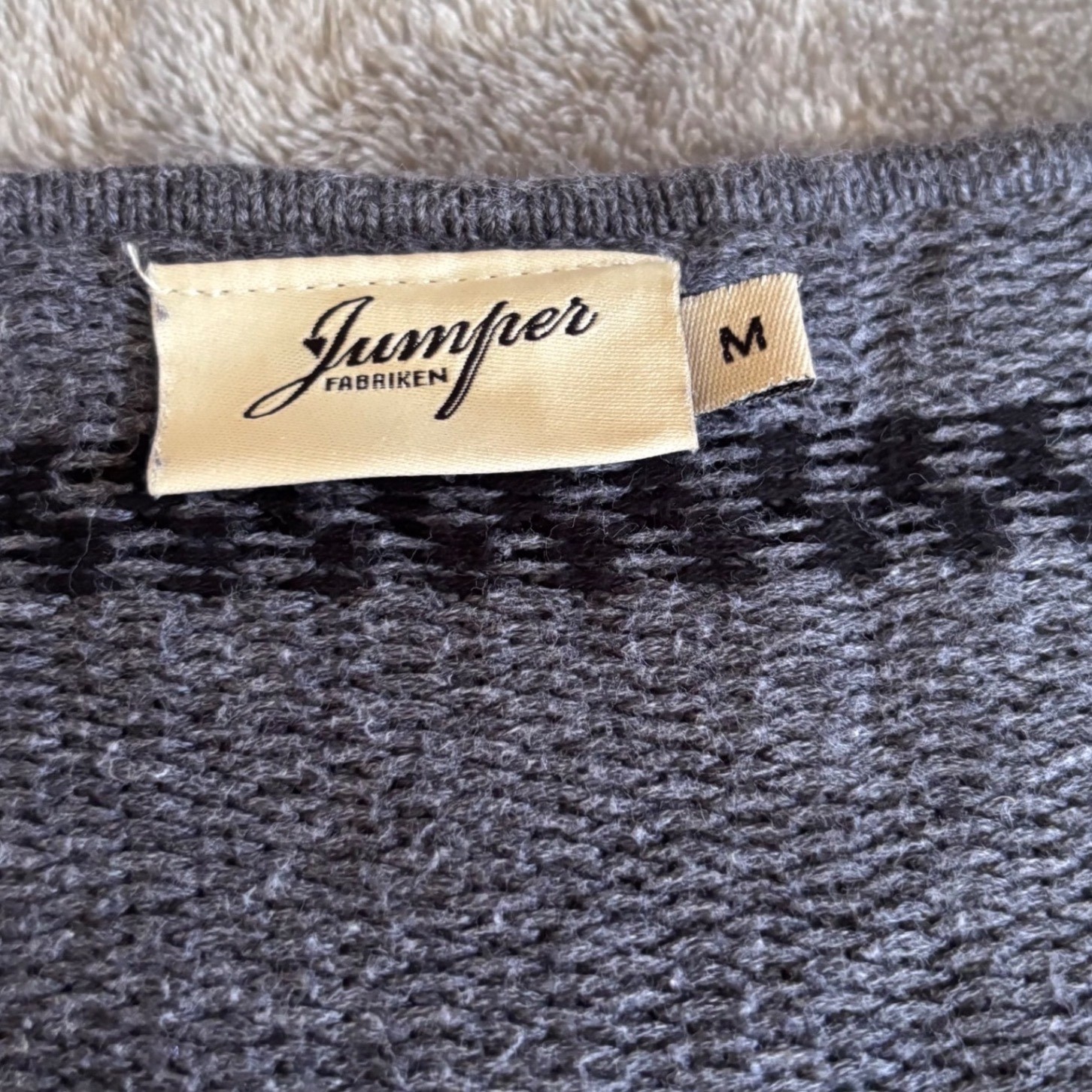 Y2K 100% Cotton Knit Sweater Gray Striped Lightweight Boho Minimalist| Medium