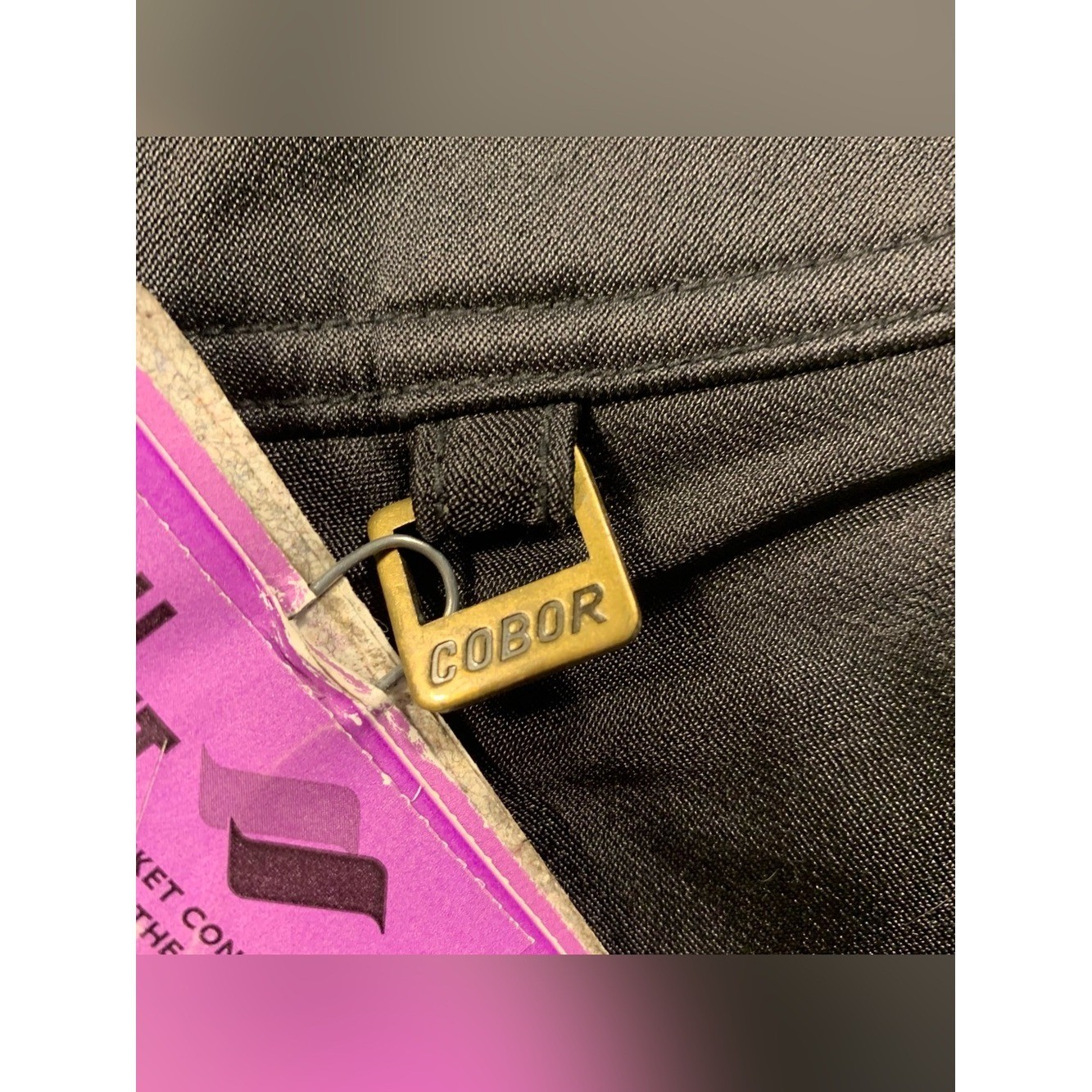 Cobor Schoeller Vintage 90’s Black ski Stirrup Pants size 12Tall