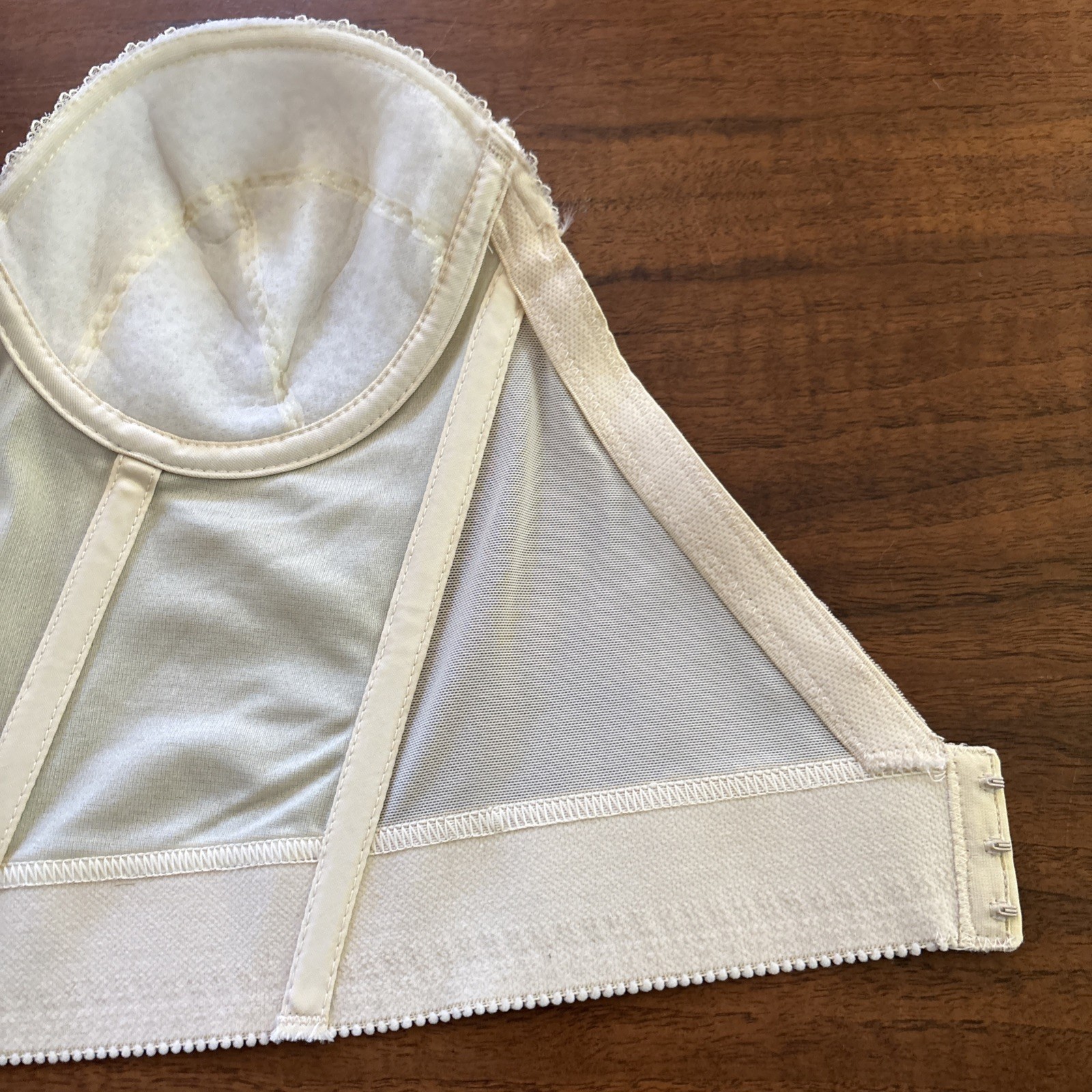 VTG 90s Backless by Smoothie Champagne Lace Long Line Bustier Bra 36B NWT NOS