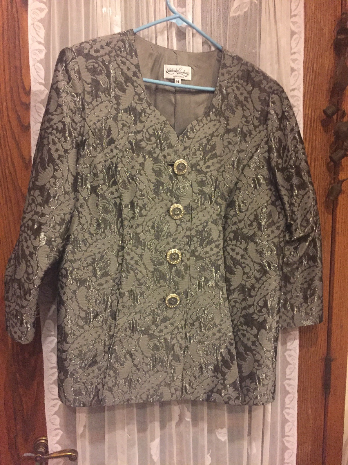 VTG Katherine Lindsay by Matthew Womens Plus 14 Hunter Green Dressy Jacket