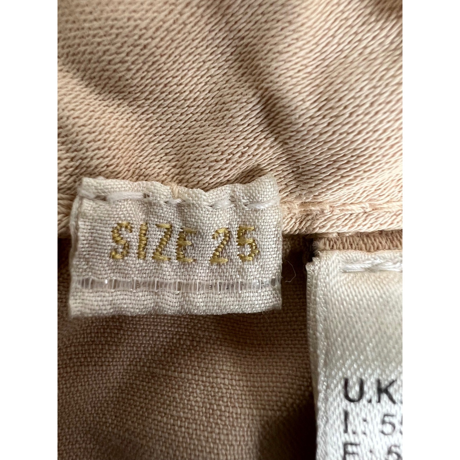 Vintage 1994 Diesel Dress & Impress Linen Cotton Harem Pants Tan Size 25 Boho