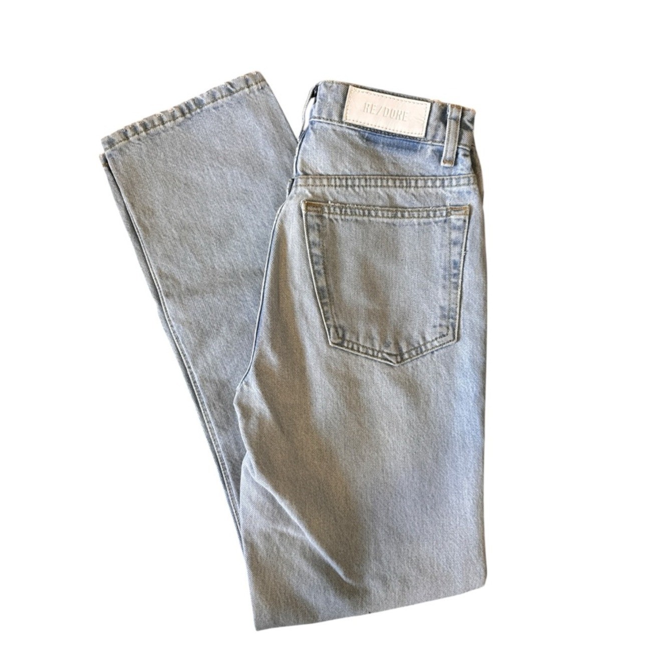 Re/Done 70s Original Straight color: Nu Disco High-Rise Straight Jeans