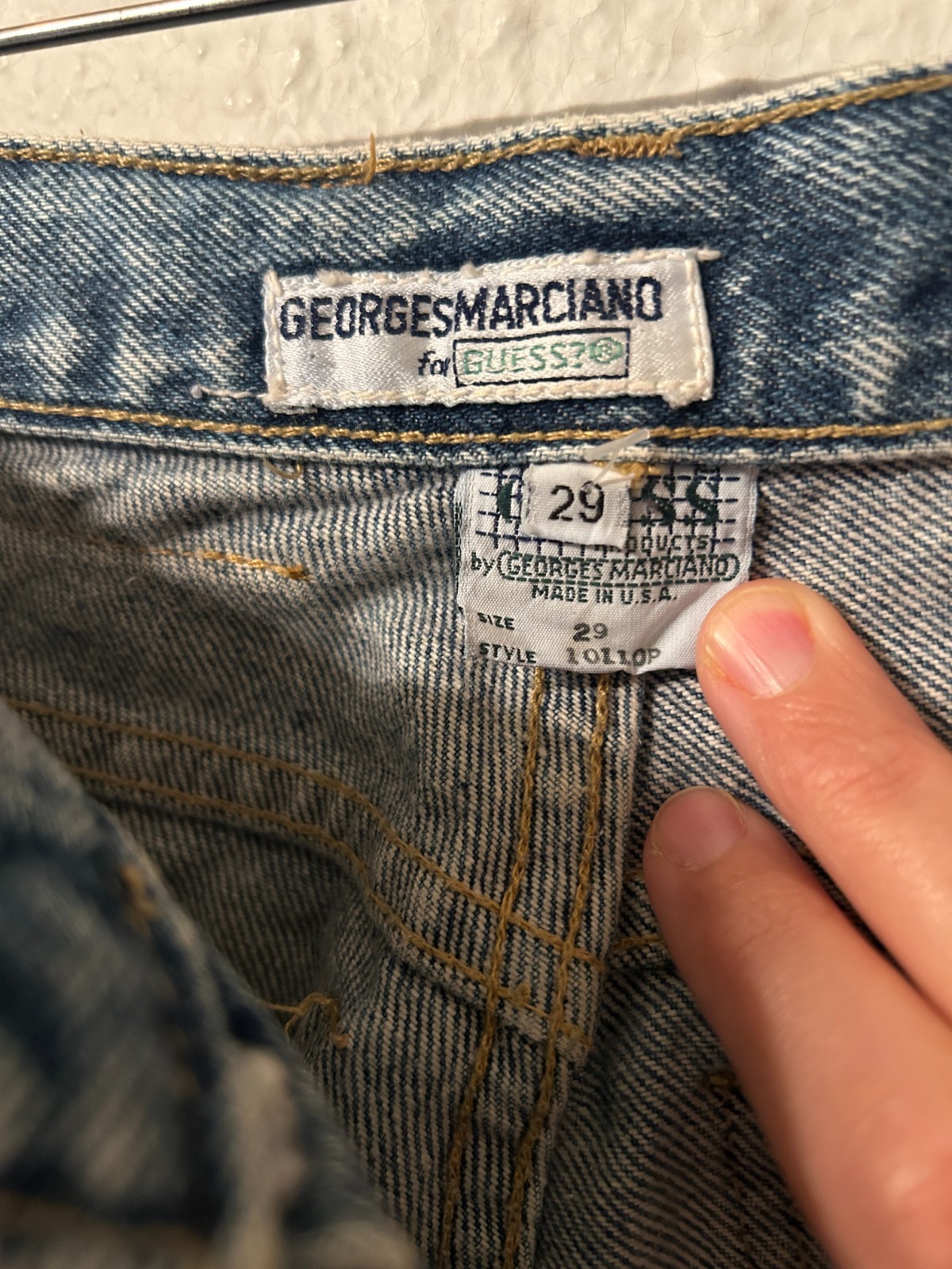Vintage Guess Size 29×32 Georges Marciano Acid Washed 10110P Tapered Mom Jeans