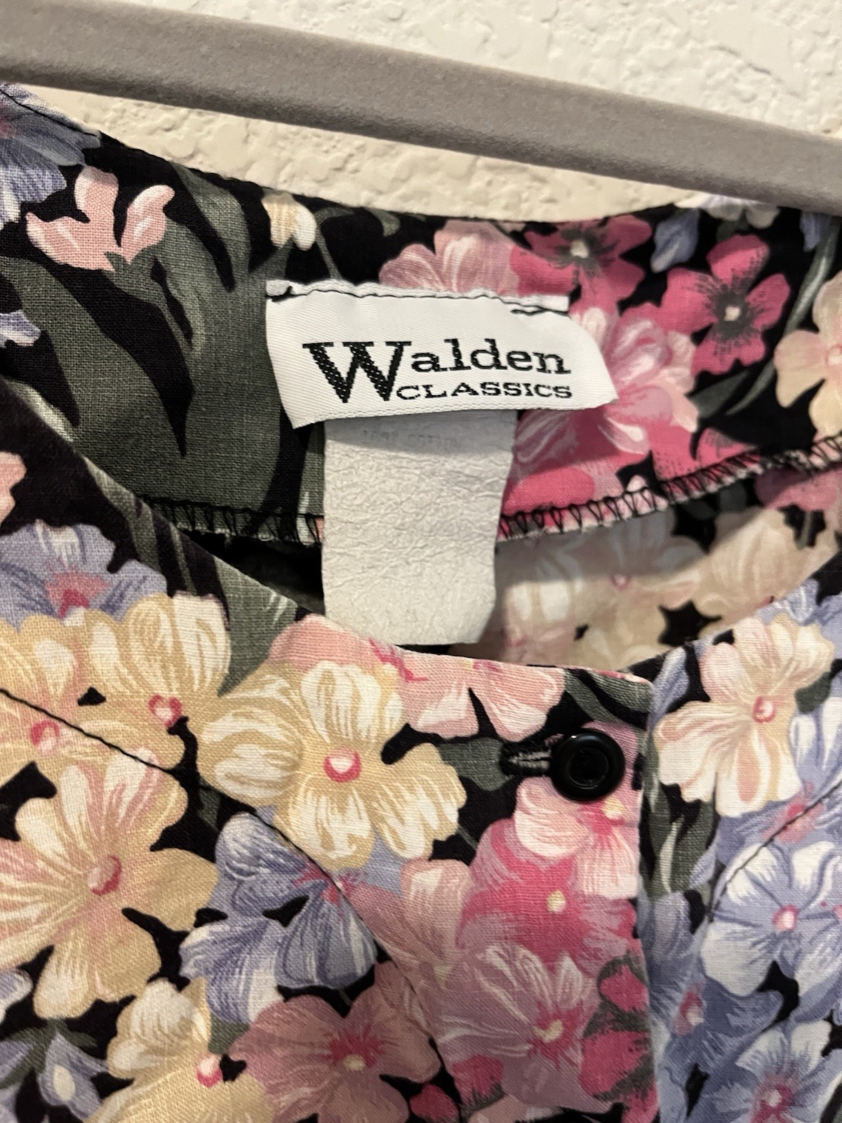 Vintage Walden Classics Dress Womens S Pink Floral Sleeveless Cottagecore Cotton