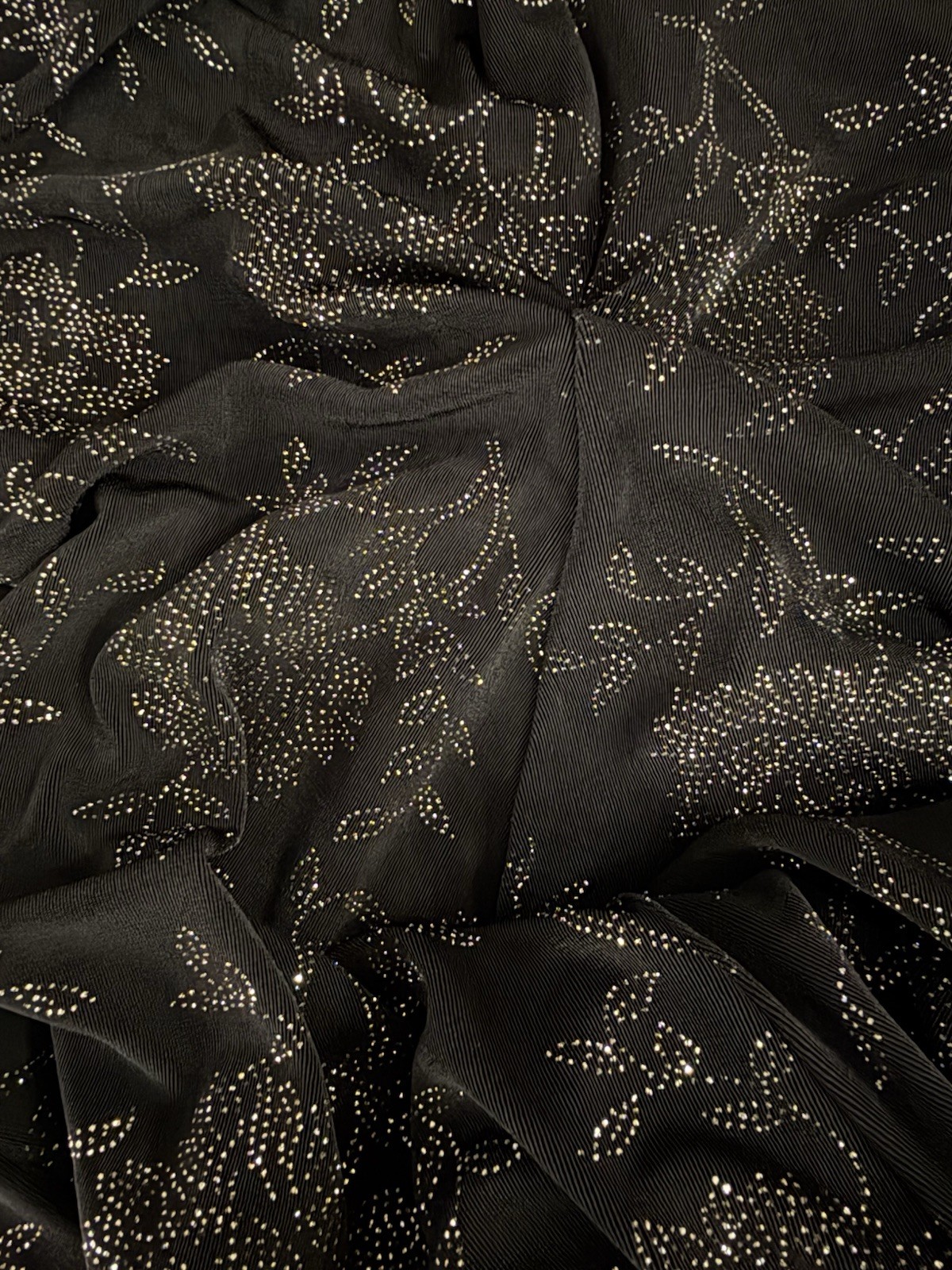 VINTAGE MARIAN & MARAL Black Sleeveless Floral Dress Size M