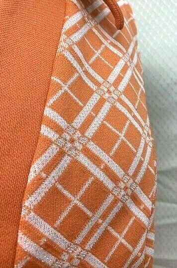 H BAR C ,Vintage 70’s Orange knit pullover tunic. rockabilly, groovy! Large