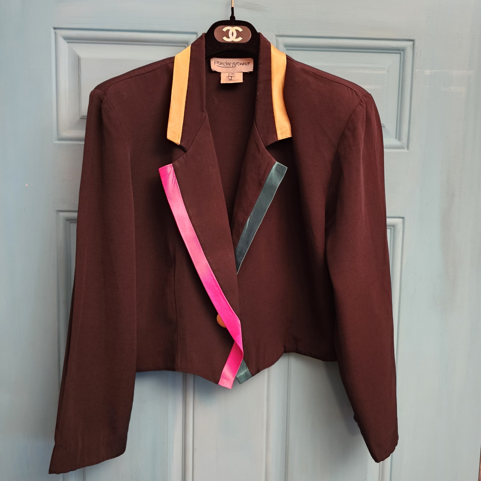 Vintage Francine Browner Color Block 90s Blazer Size M