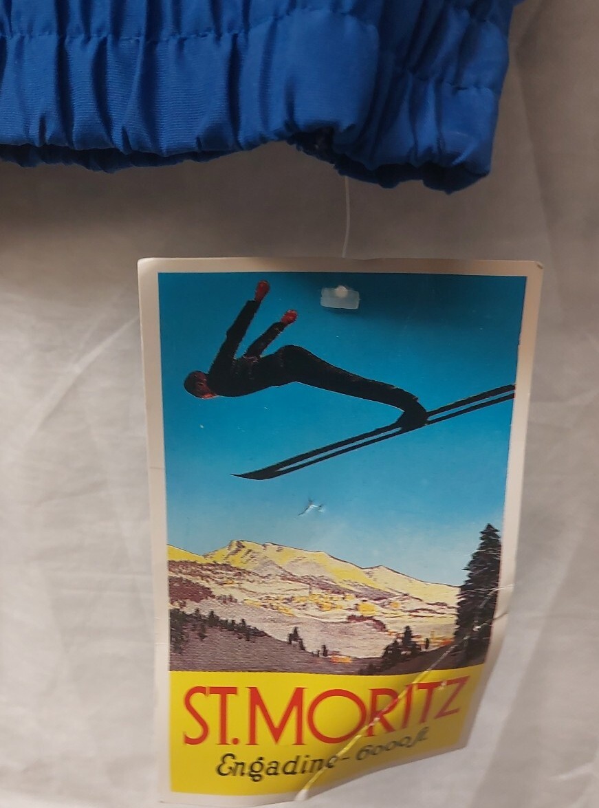 Vintage St. Moritz Coat Jacket Engadine-6000 ft Ski-Wear Snow.
