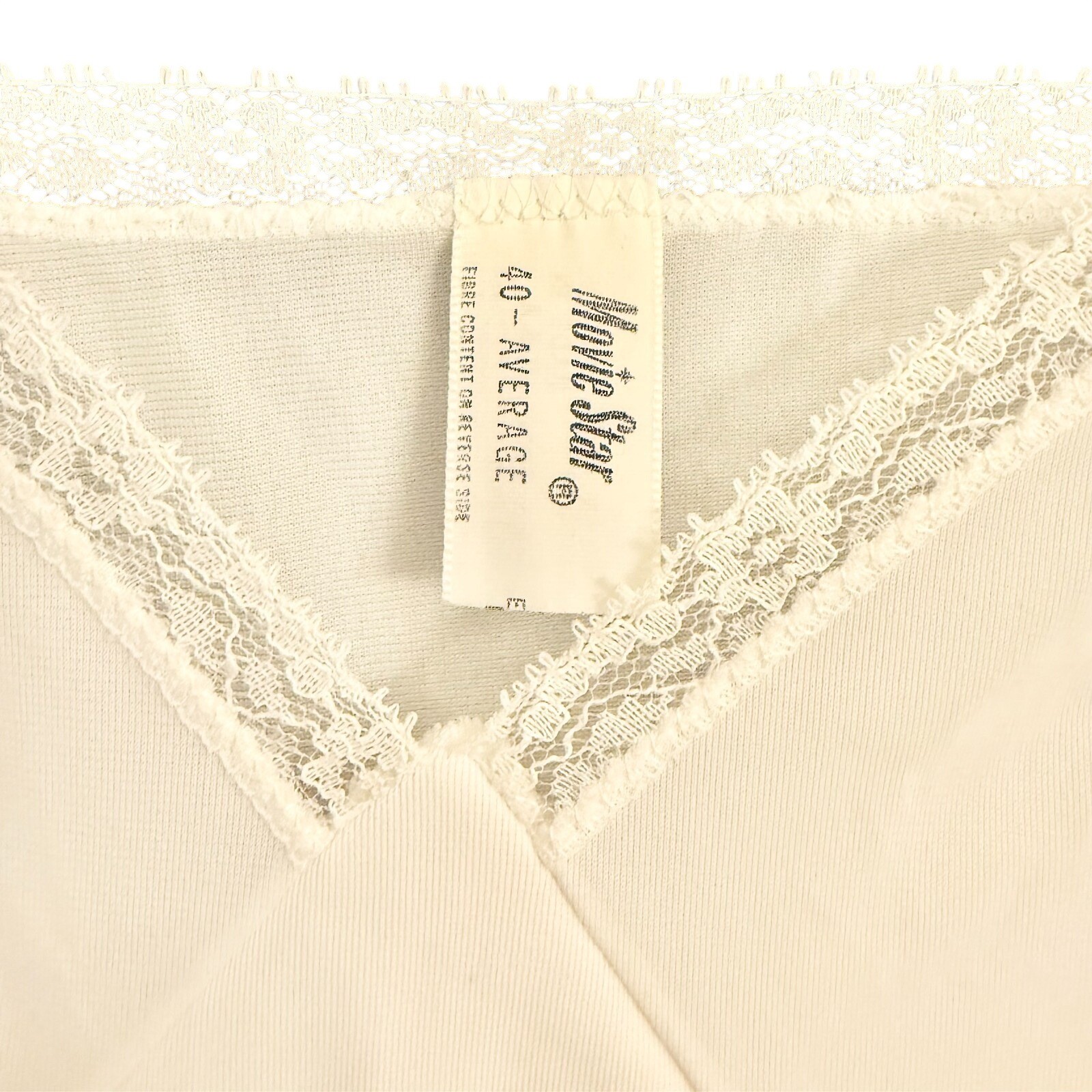 1960s Movie Star Full Slip White Nylon Tricot Lace Trim Sz Large USA