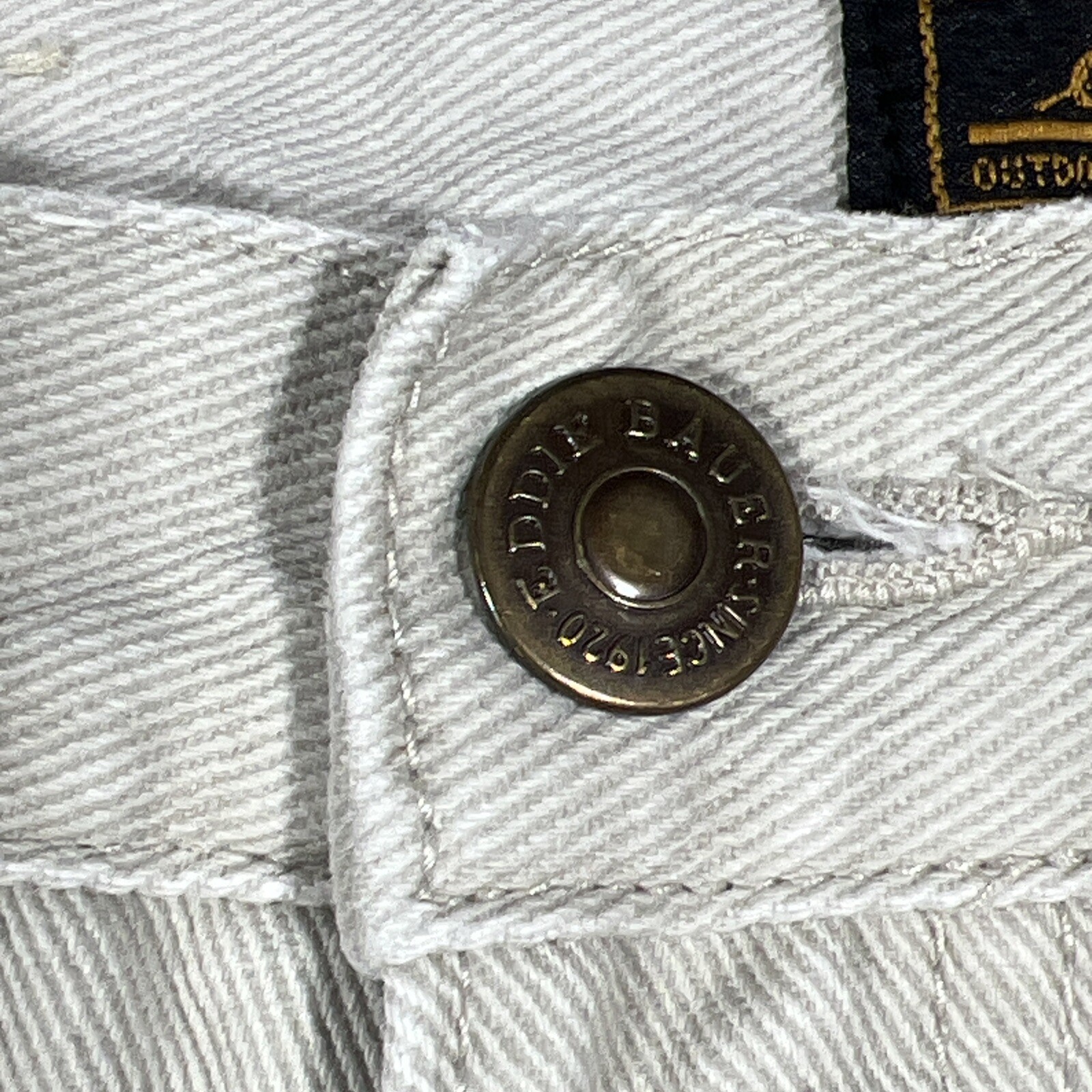 Y2K Eddie Bauer womens 2 Tall hight waisted pleated front denim beige Cotton VTG