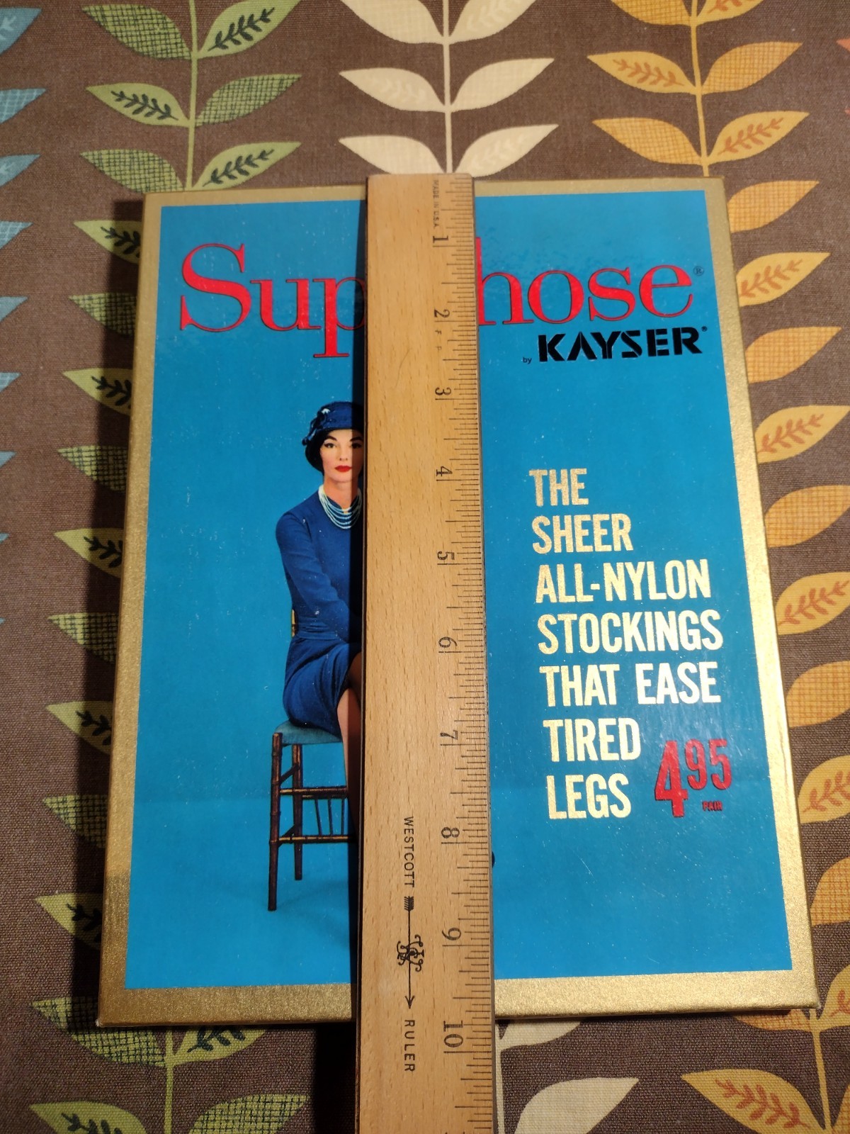 Supp Hose by Kayser Roth Glamour 100% Nylon Stockings S1 Tall Royal 10.5-11 L #2