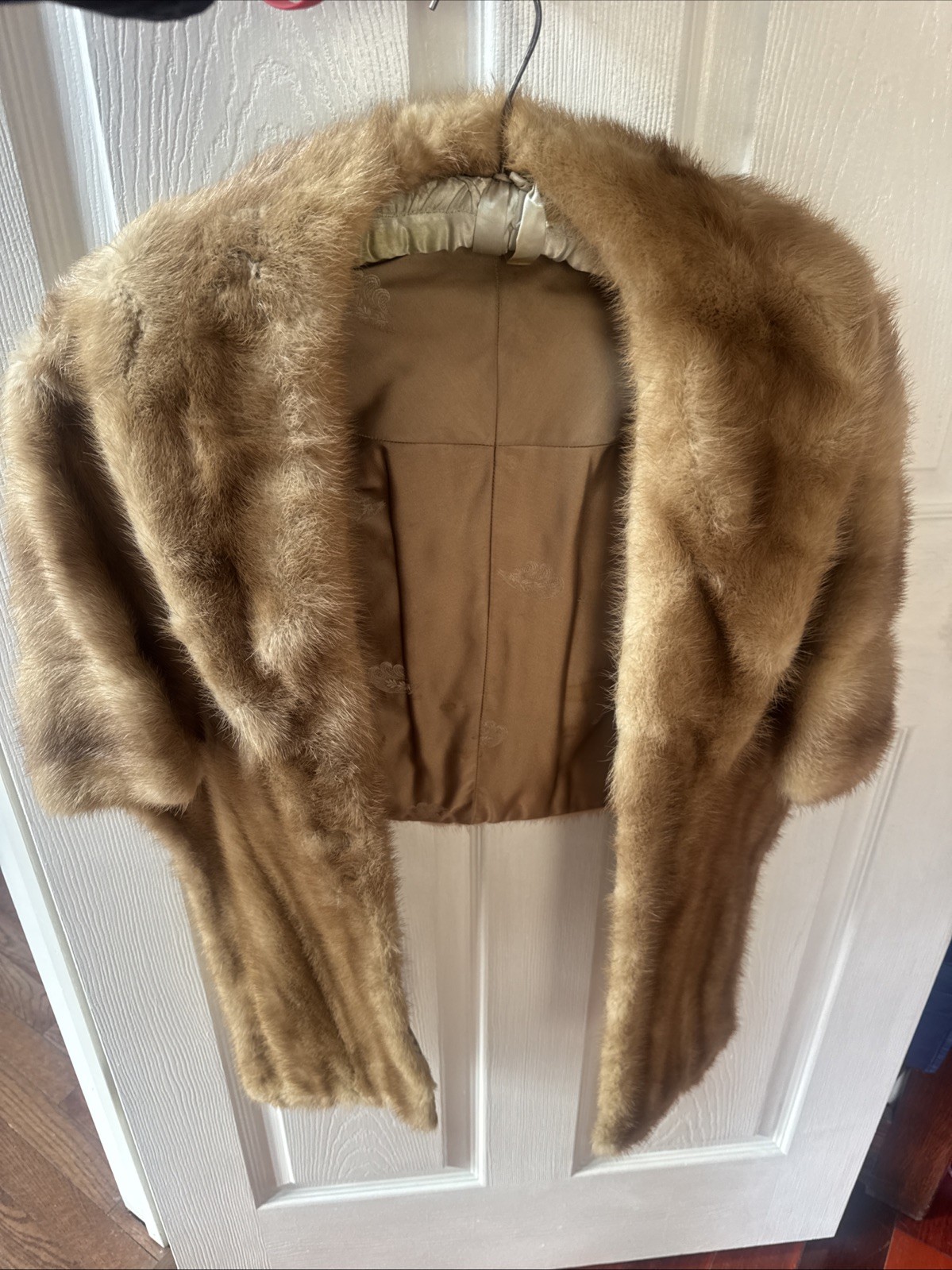 Vintage Genuine Mink Fur Stole Shawl Wrap – Brown – Classic Glamour