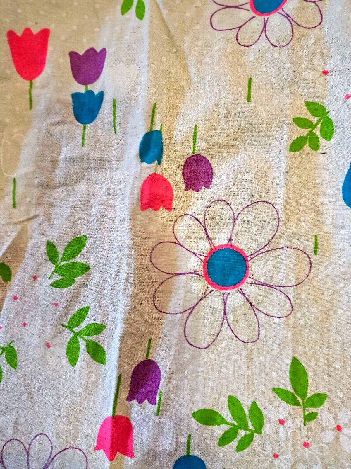 Vintage 70s Maxi Dress Small Floral Print Halter Neck Pink Orange Blue