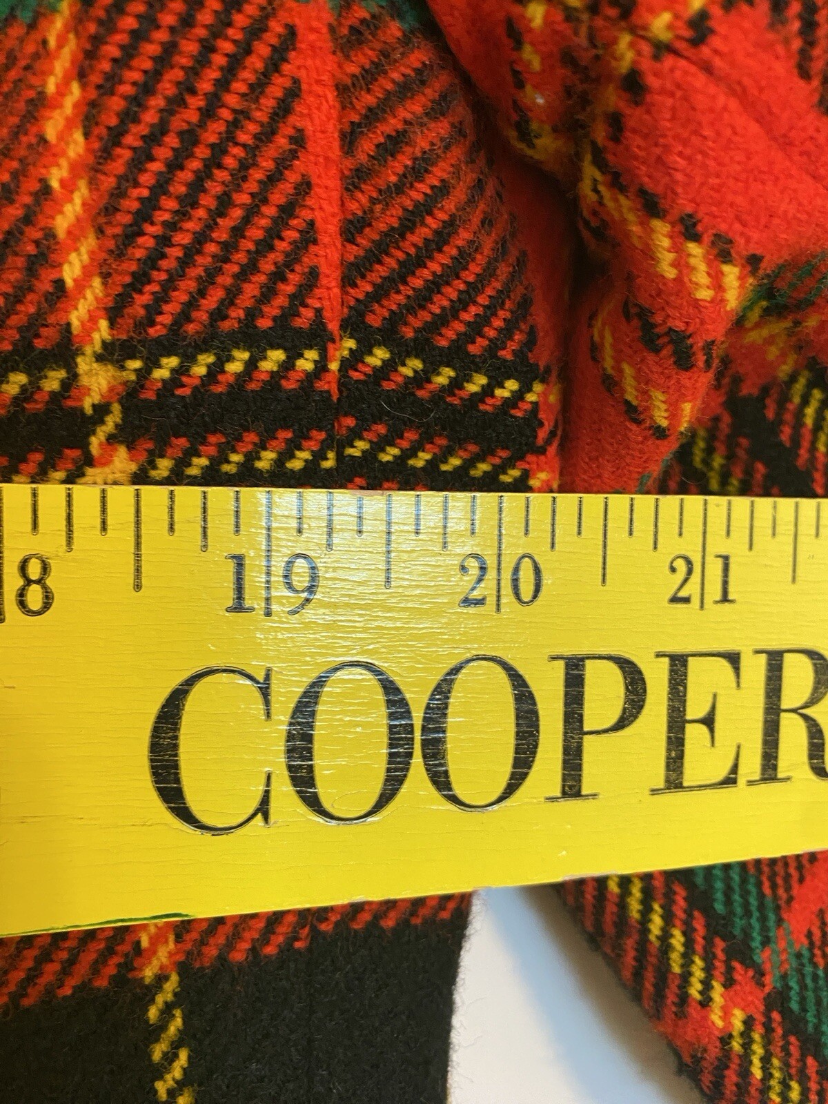 Peerless of Boston VTG Jacket 1970s Plaid 13 14 Retro Red Green Yellow Black