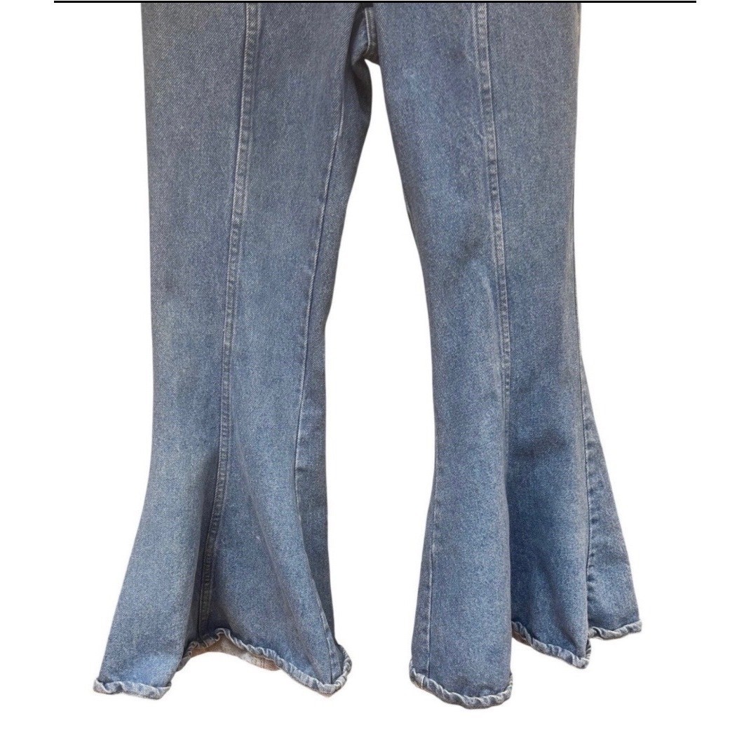 Made in the Shade Vintage Flare Jeans Blue Light Wash Paneled Bell Bottoms 5