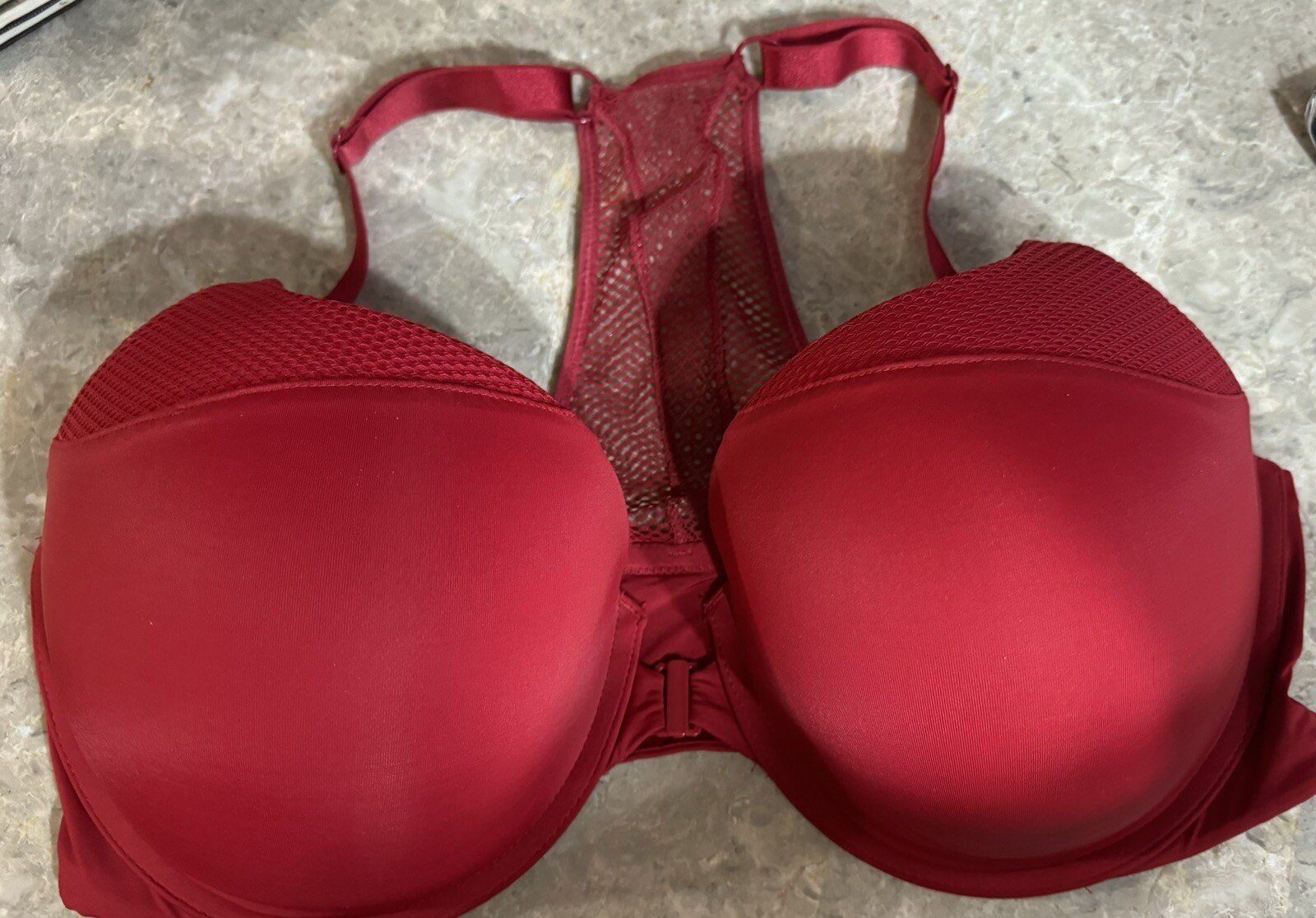 VINTAGE VICTORIA’S SECRET T SHIRT PUSH UP FULL COVERAGE BRA! 38 DDD. FRONT CLOSE