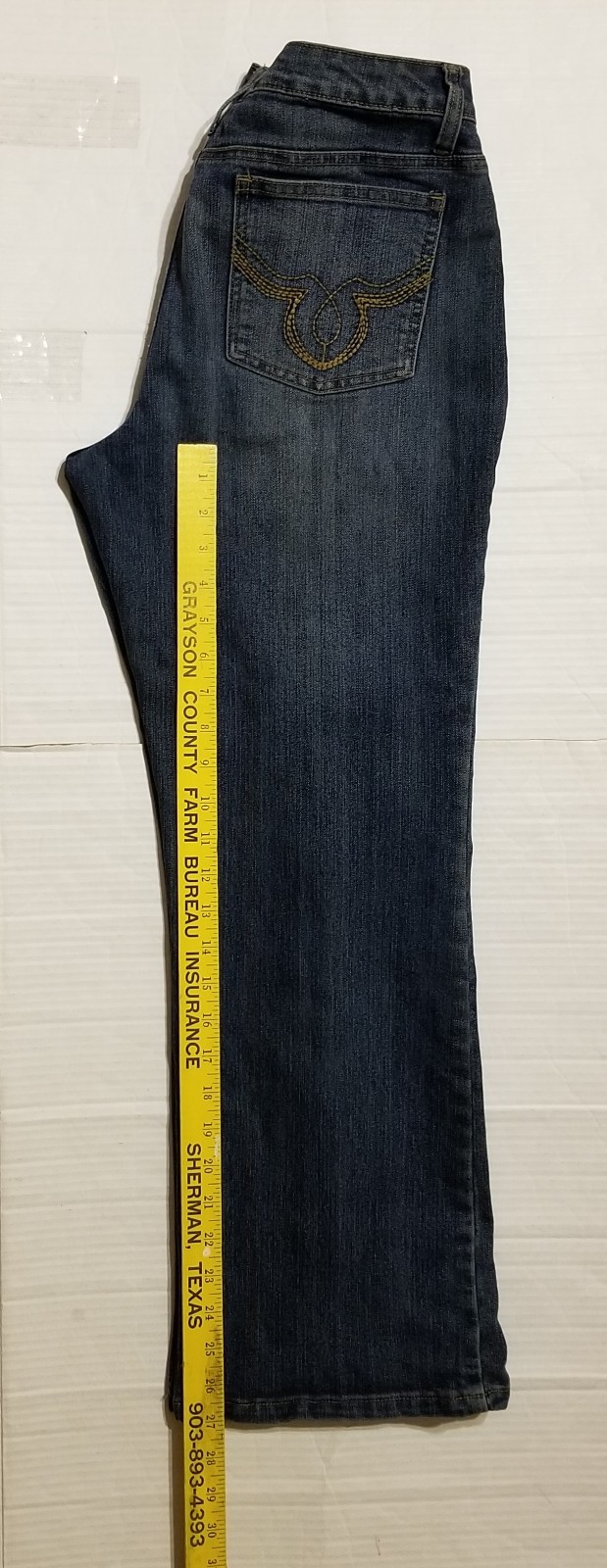 Vintage 90’s Duckhead Size 10P Blue Jeans Denim Pants Dark Wash Cotton Spandex