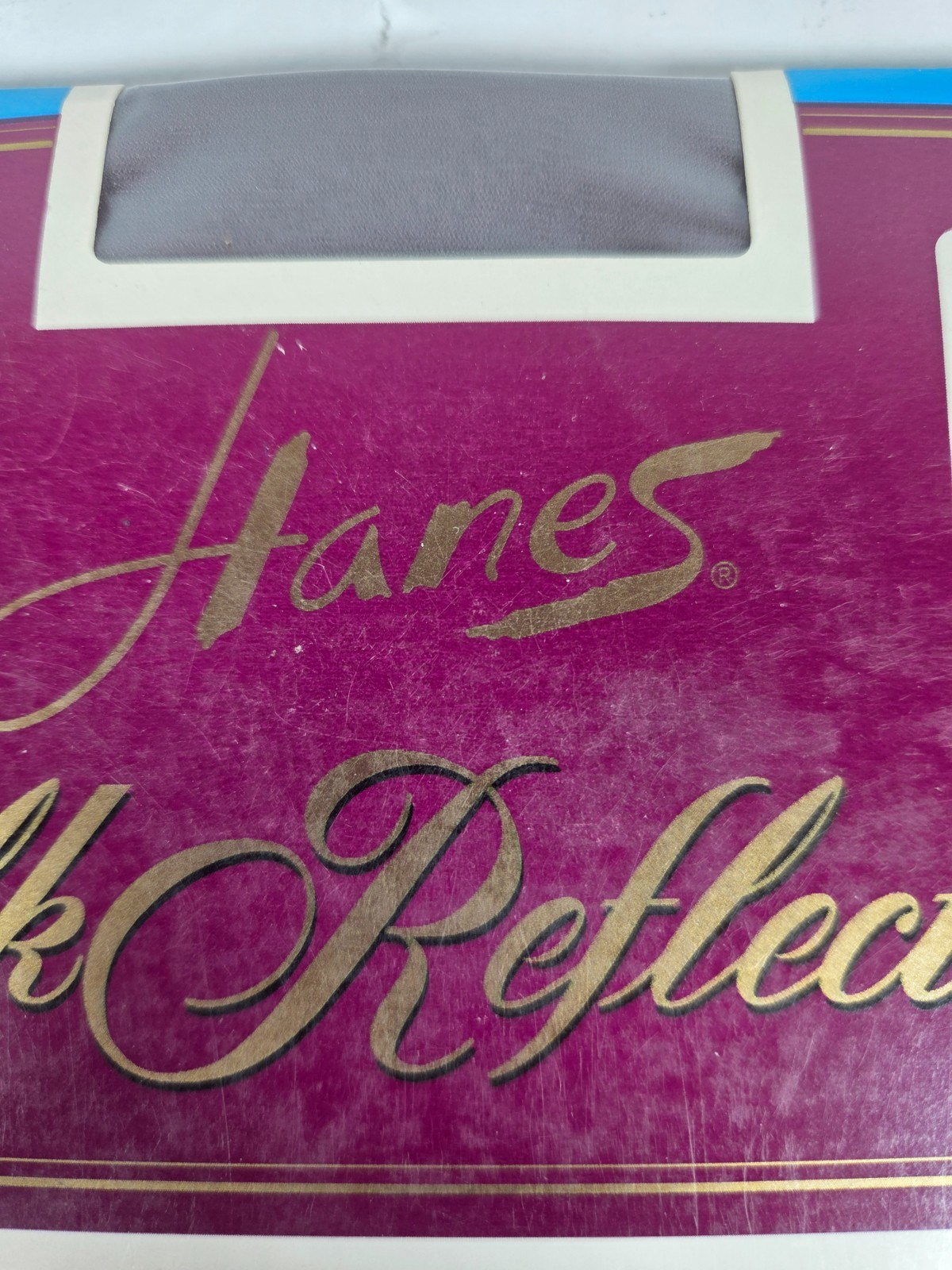 Hanes Silk Reflections Sheer Pantyhose Sz CD Quicksilver CT Sandlefoot #717