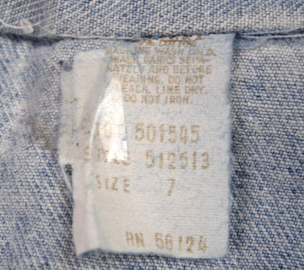 Vintage Shorts Watch LA Size XS/S 80s Denim High Waist Pleat Baggy 2 Button Zip