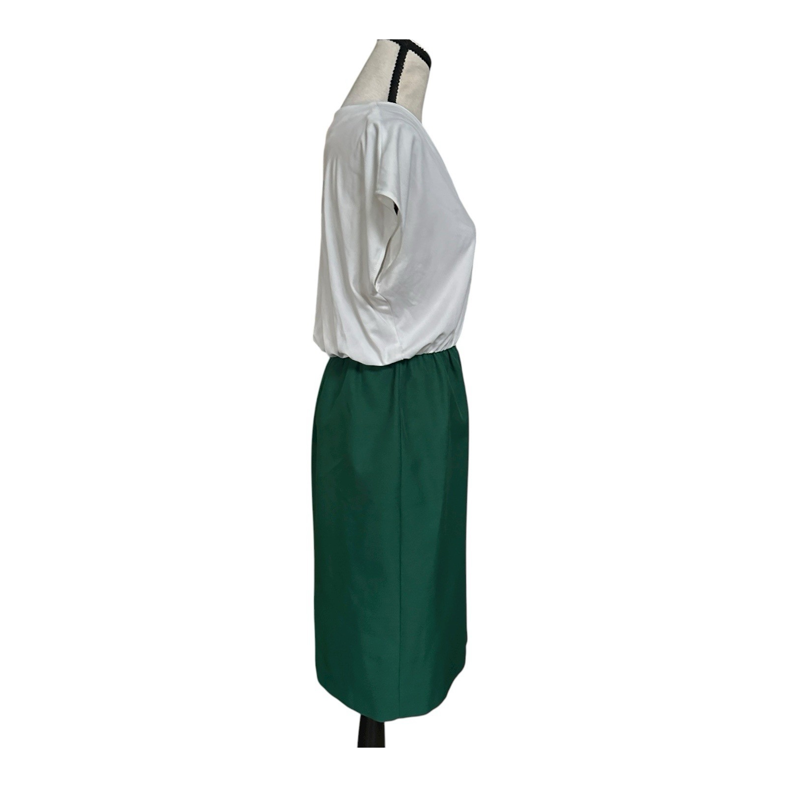 VTG 90s MOB Green Pearl Beaded Embellished Dress & Jacket Set M Whirlaway Frocks