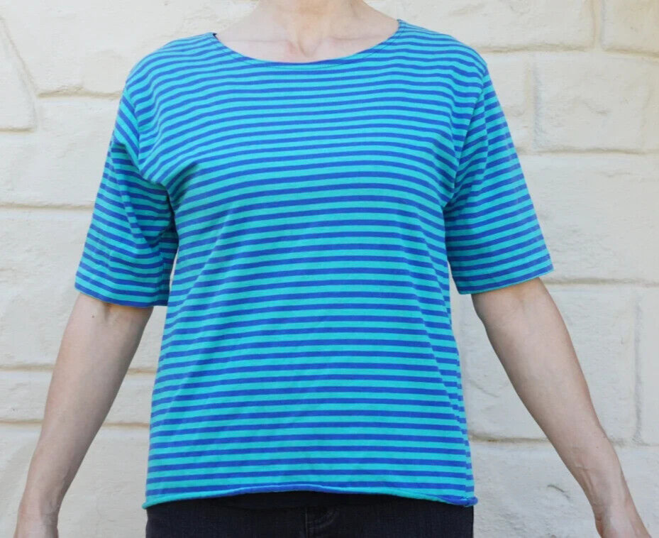 Vintage 80s-90s Striped LL Bean T-Shirt Top Nautical Activewear