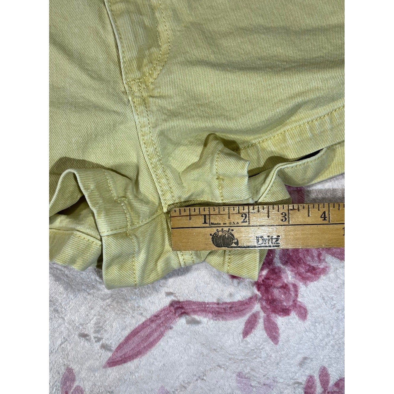 Universal Thread Yellow High Waist Denim Sailor Shorts