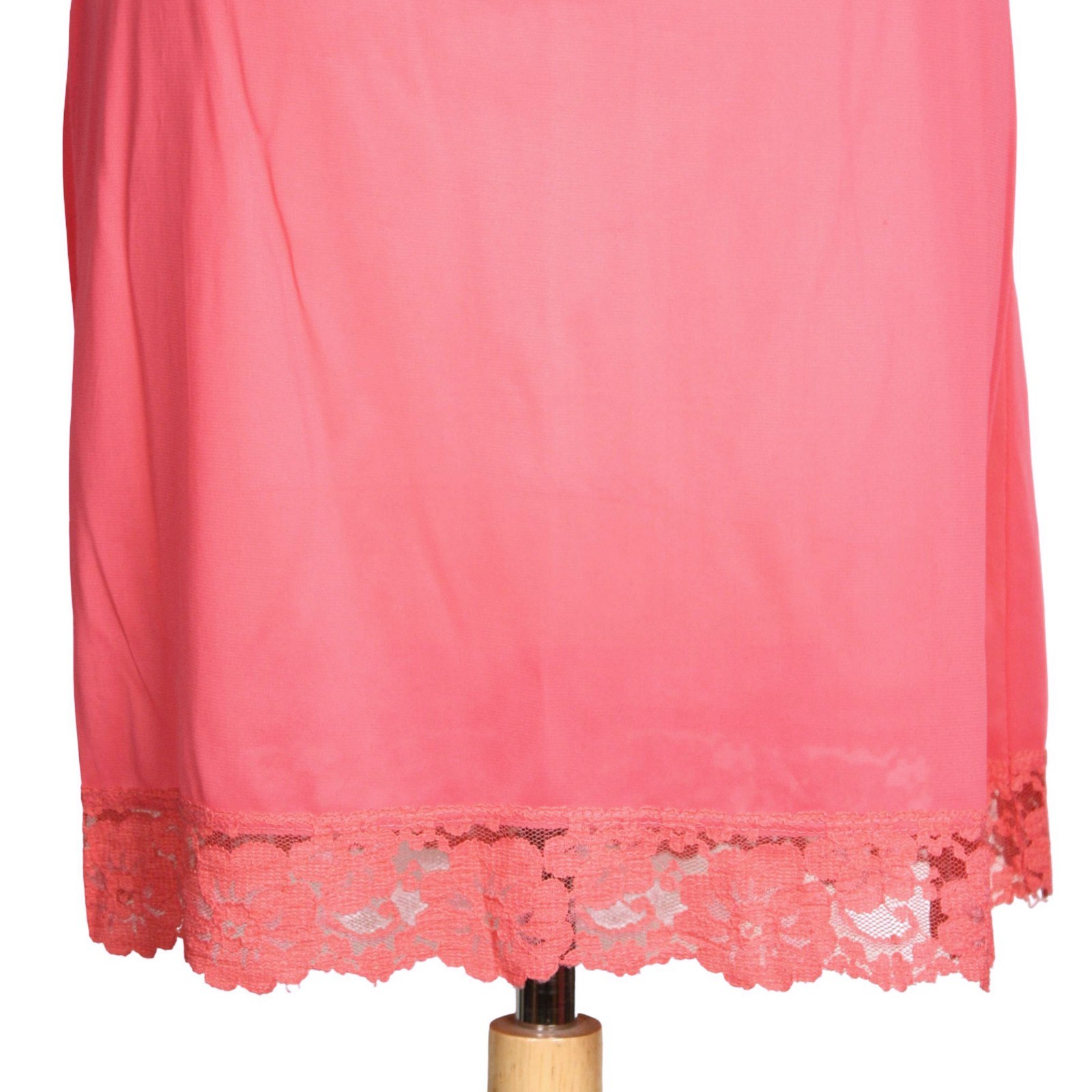 Vintage Hot Pink Half Slip Lace Hem Waist 22-26 L 19 Stylegirl Lingerie -Hey Viv