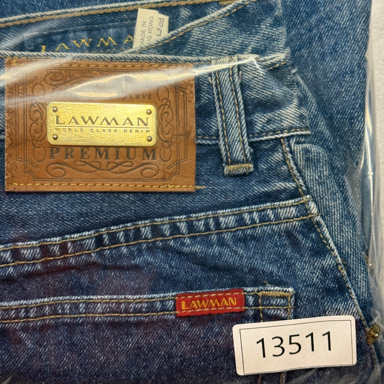 Lawman Denim Jeans Womens 11 Blue High Waisted Straight Leg Vintage 90s Western