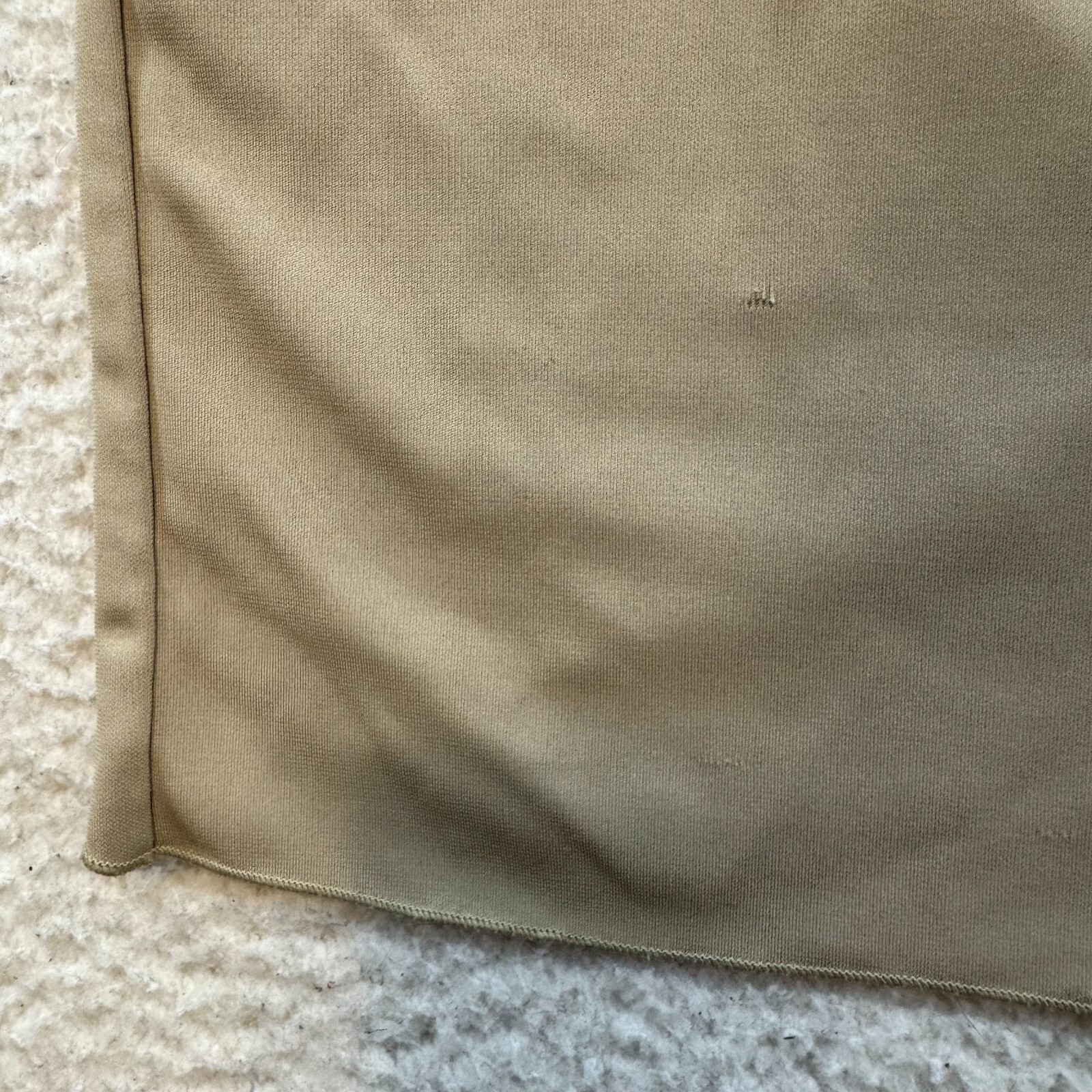 90s Y2K Vintage Wrap Midi Skirt Medium Tan Slinky Stretch Boho Fairy Grunge