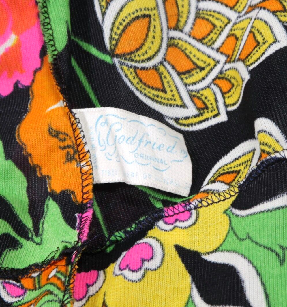 Vtg 60s 70s Godfried Psychedelic Mod Jumpsuit Boogie Nights Disco Outfit XS /769