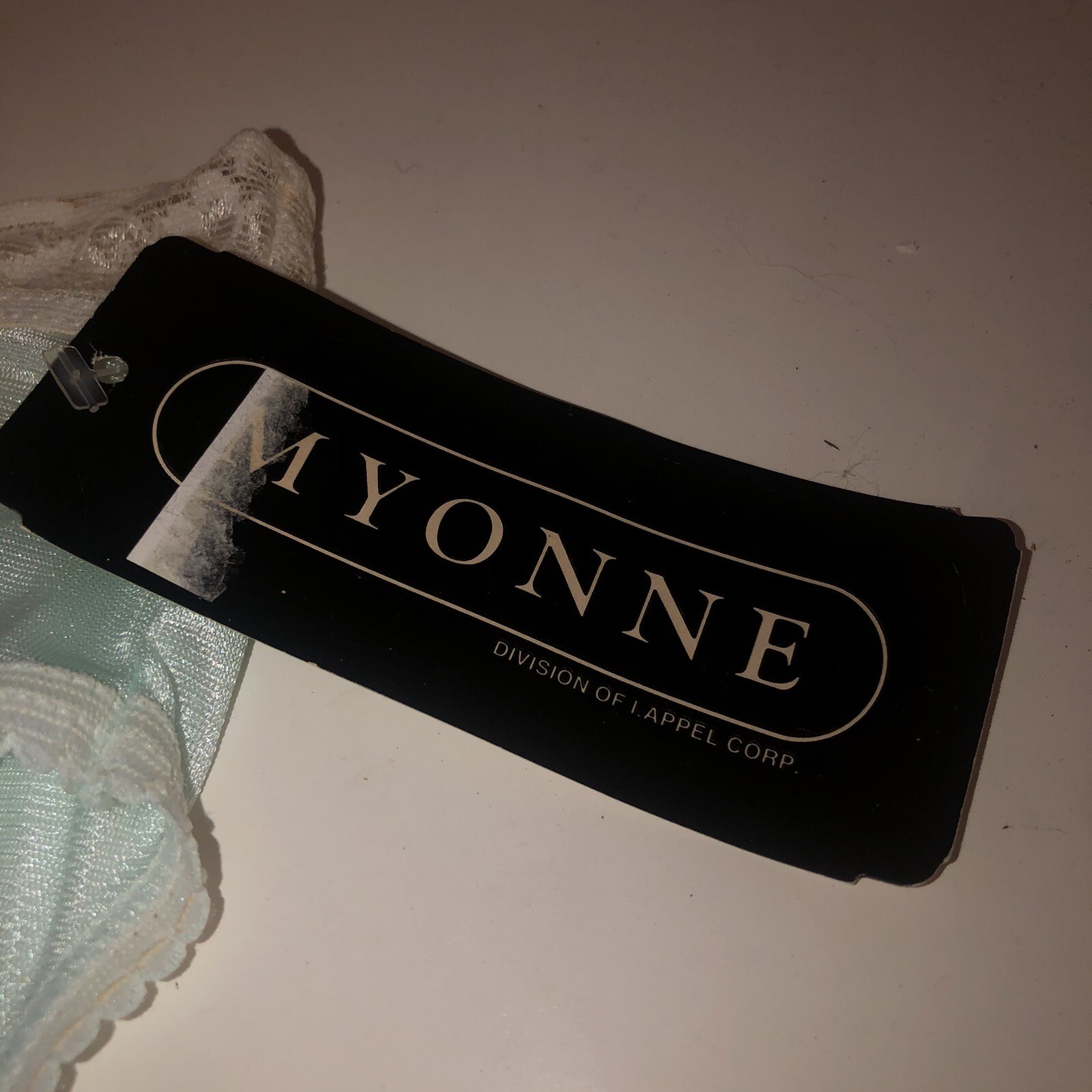 Vintage New Myonne Panties Light Baby Blue Panties Size 7 Nylon Fits Hips 40-41