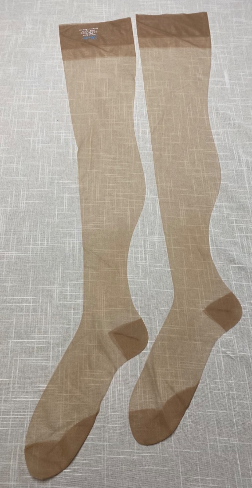 Vintage Nylon Stocking Seamless Demi Toe Silhouette NEW 1950s JM McDonald Co