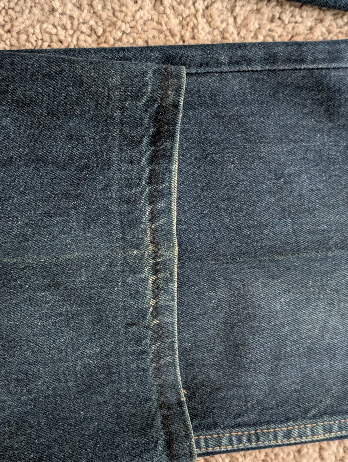 VTG Calvin Klein Jeans Womens 38×36 VTG Hemmed To 36×30 High-Rise USA 70s 80s