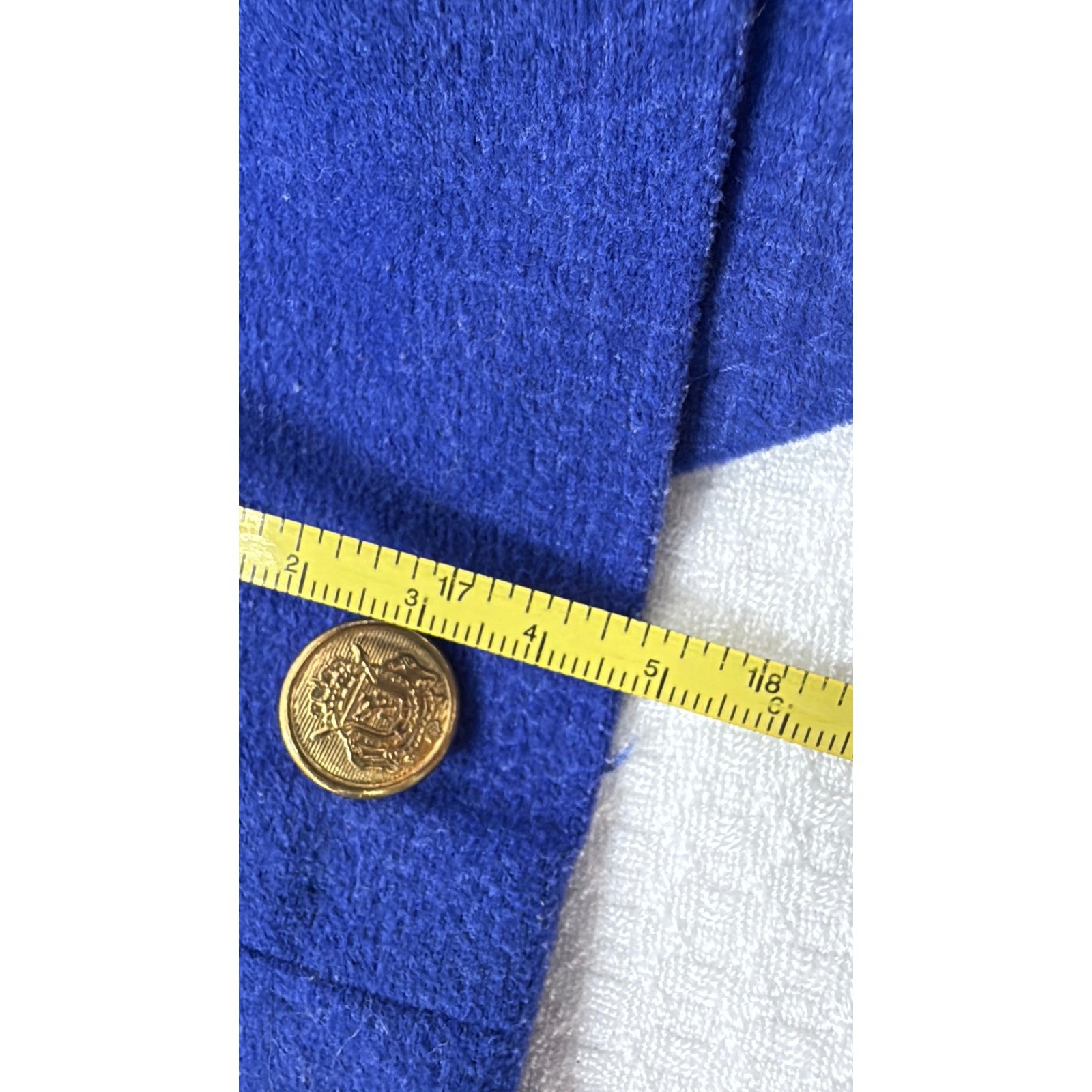 Vintage By Choice A Byer Royal Blue Skirt Suit Women Size 3 80s Power Suit Crop