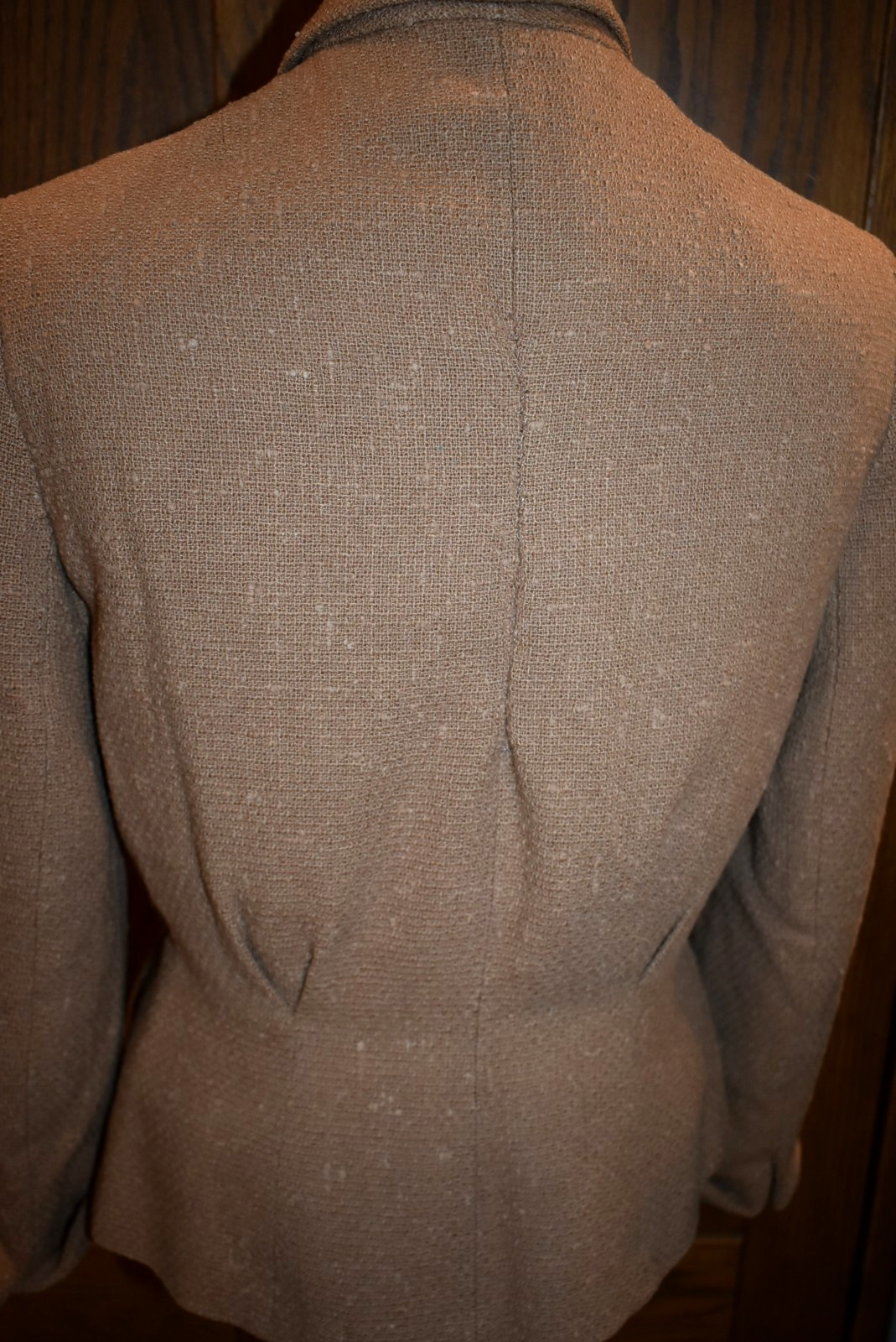 Vintage 1950s Nubby Fitted Ladies’ Jacket Blazer – S/M